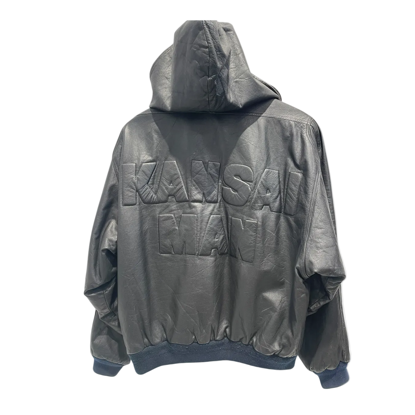 KANSAI/Leather Jkt/M/Leather/BLK/Hooded Leather Bomber view 2