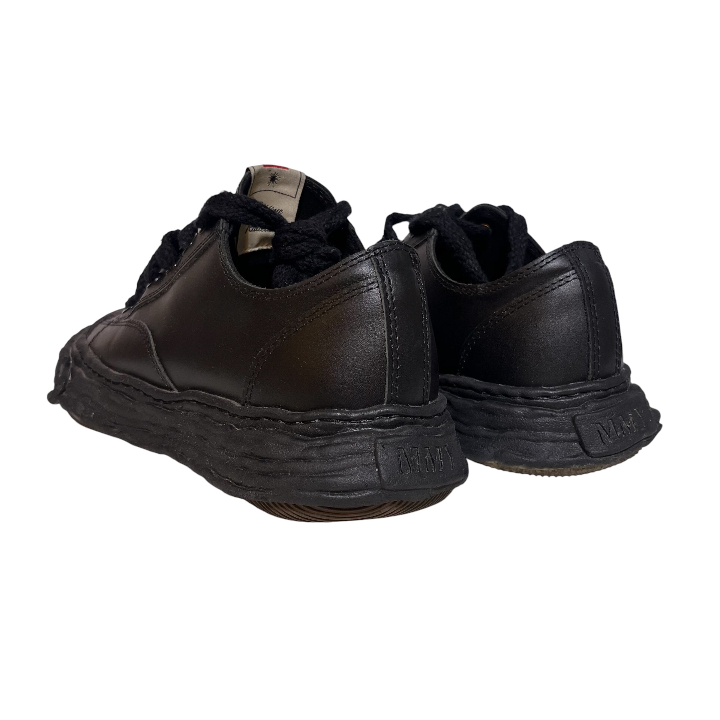 MIHARA YASUHIRO/Low-Sneakers/EU 44/Stripe/Cotton/BLK/ALL BLACK PETERSON view 2