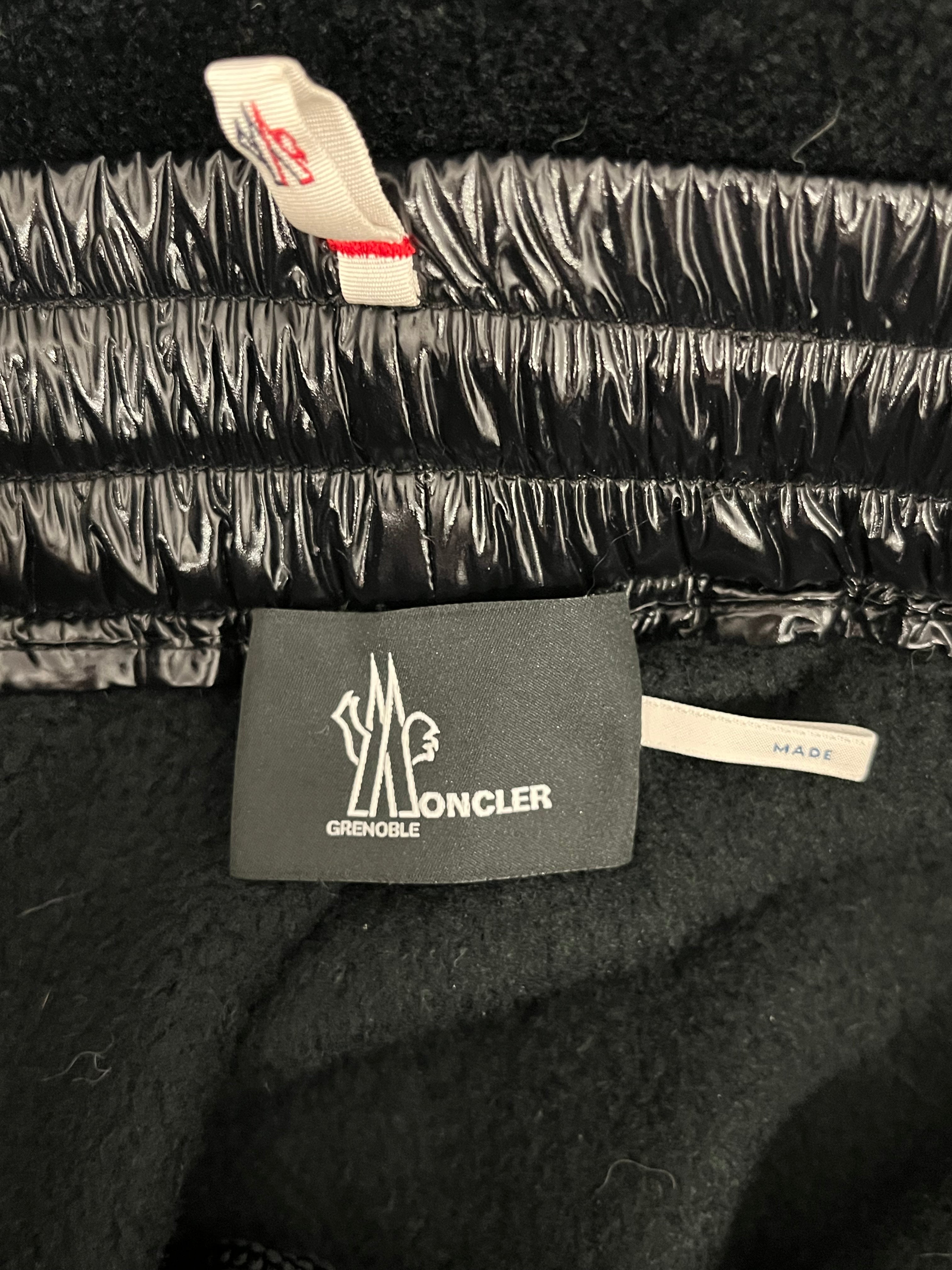 MONCLER GRENOBLE/Pants/L/Polyester/BLK/SHELL TRIMMED FLEECE view 3