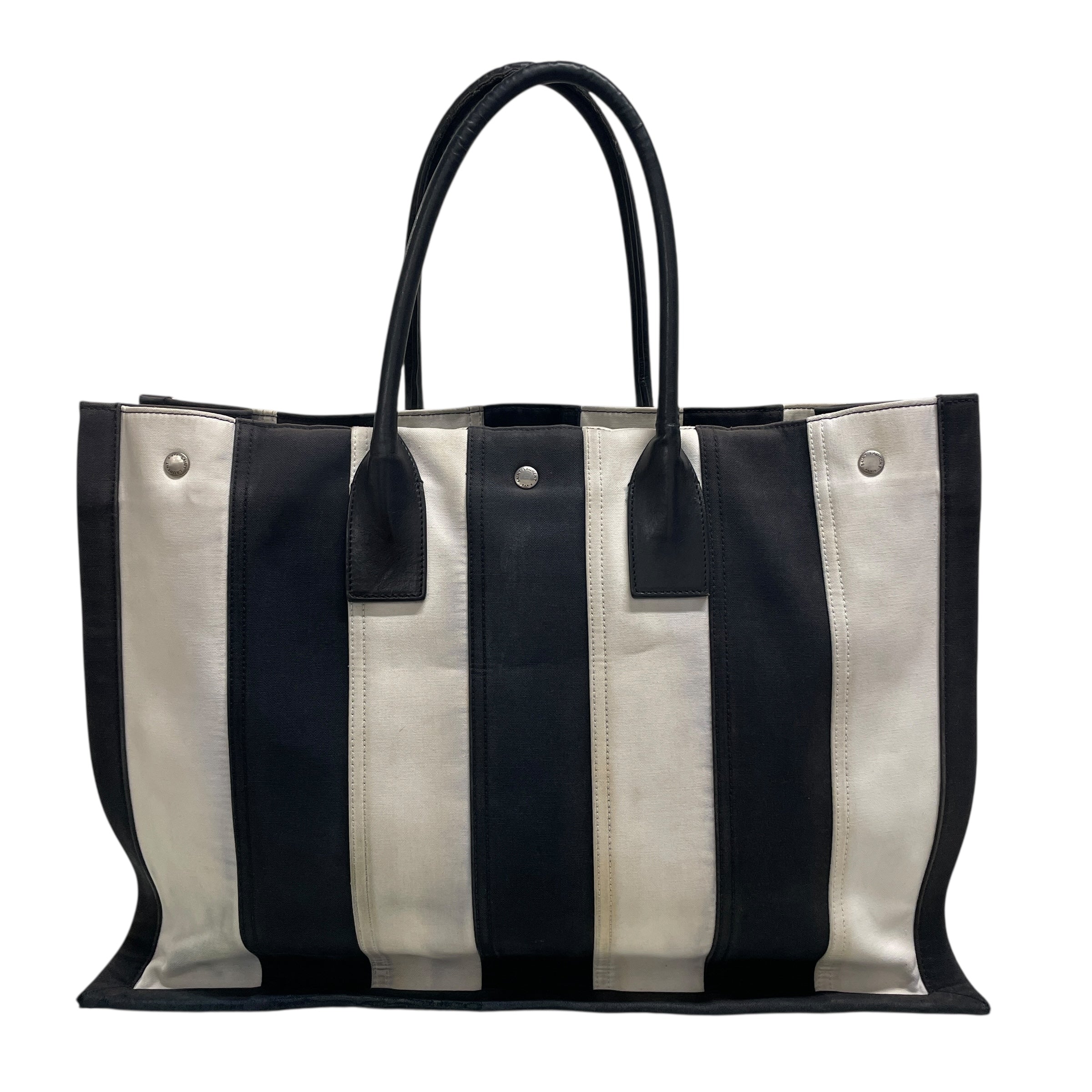 SAINT LAURENT/Tote Bag/Stripe/WHT/RIVE GUACHE TOTE view 2
