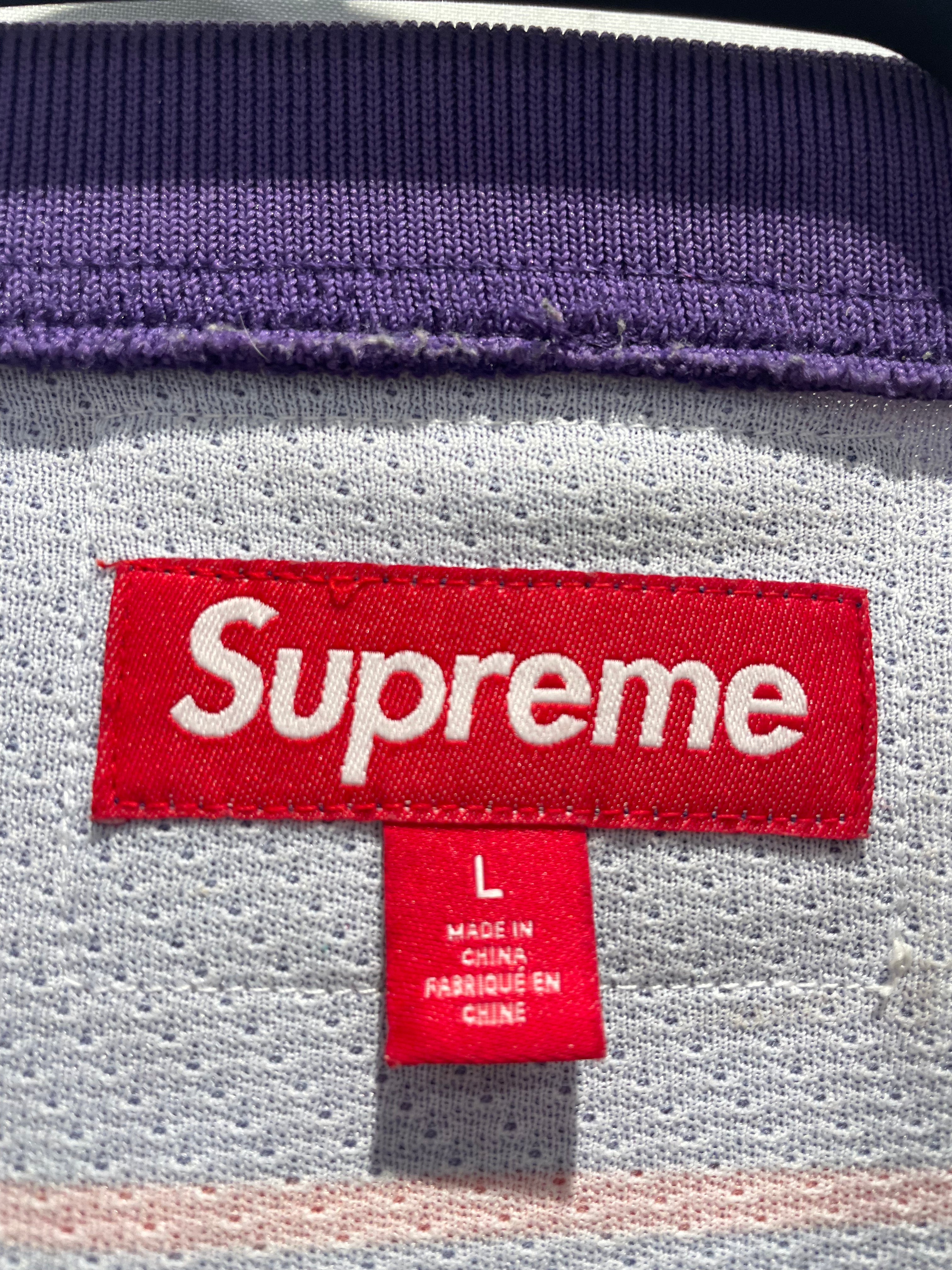 Supreme/T-Shirt/L/Polyester/PPL/Graphic/Sudden Death Football Jersey view 5