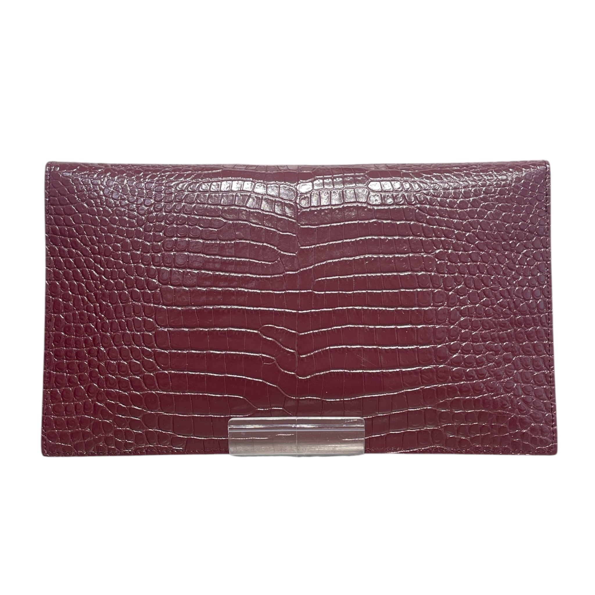 SAINT LAURENT/Clutch Bag/Animal Pattern/Leather/BRD/Croc Embossed Leather view 2