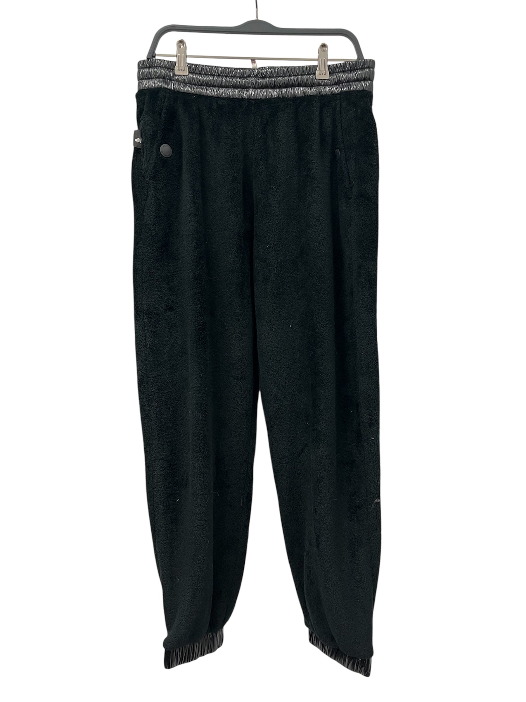 MONCLER GRENOBLE/Pants/L/Polyester/BLK/SHELL TRIMMED FLEECE view 1