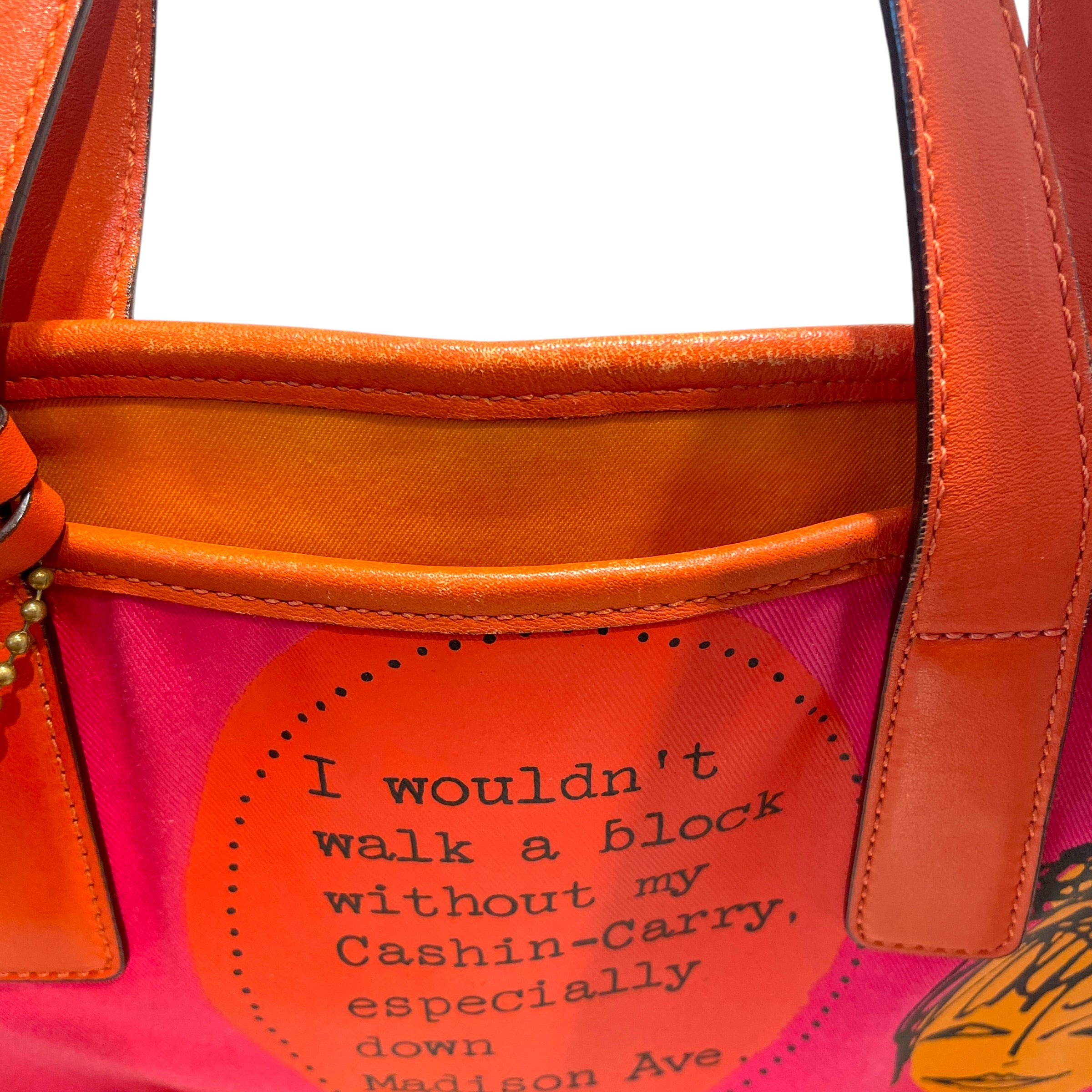 COACH/Tote Bag/Graphic/Cotton/PNK/Bonnie Cashin Tote view 8