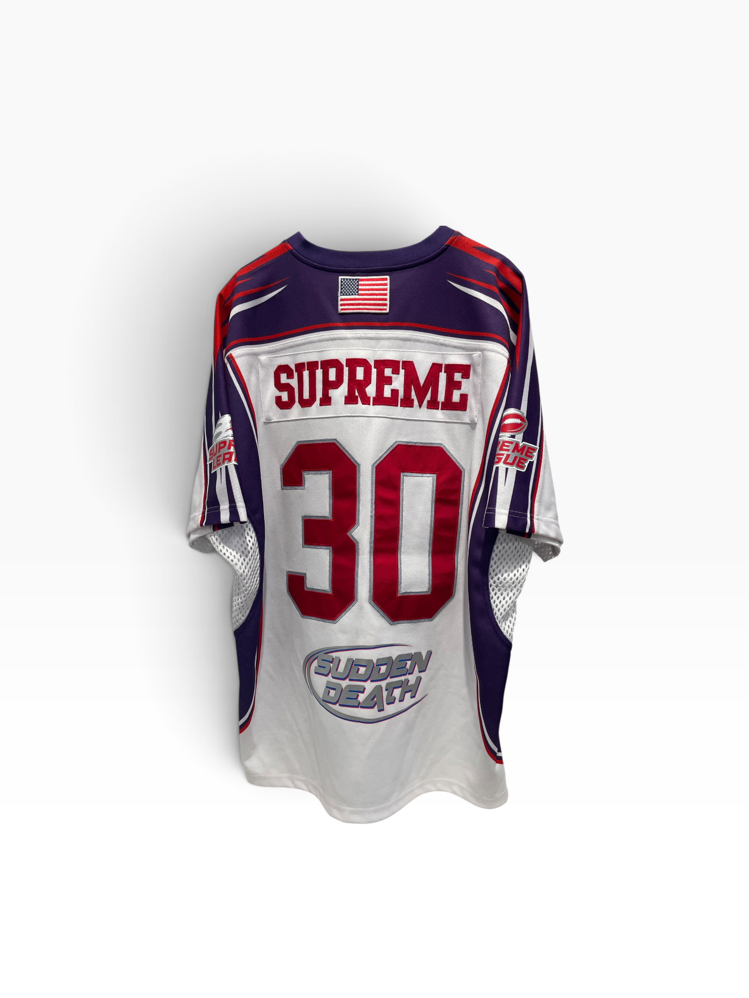 Supreme/T-Shirt/L/Polyester/PPL/Graphic/Sudden Death Football Jersey view 2