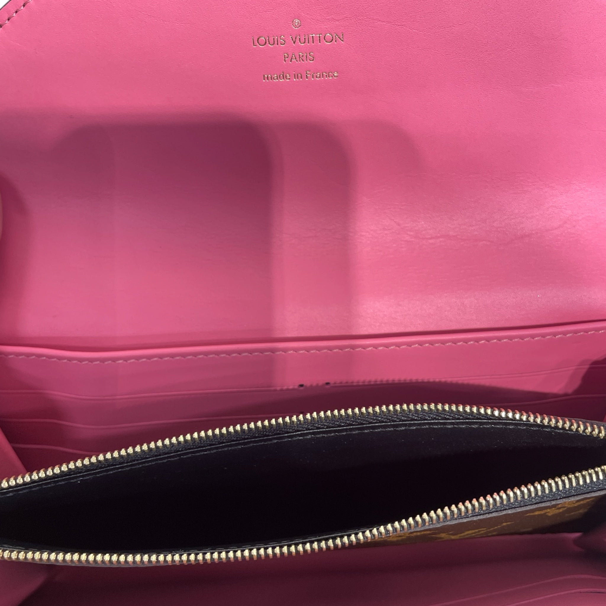 LOUIS VUITTON/Long Wallet/Monogram/Leather/BRW/Sara Tuileries Green Fold view 4