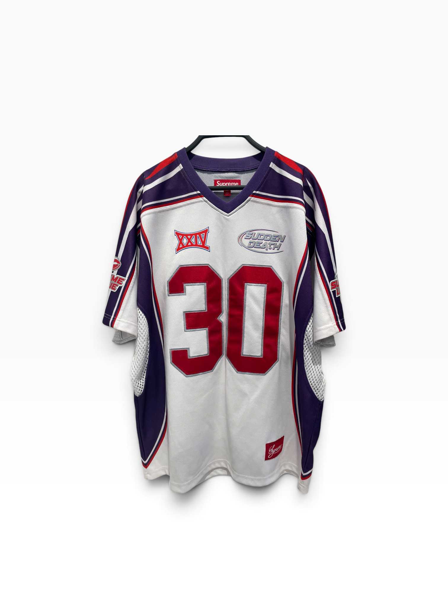 Supreme/T-Shirt/L/Polyester/PPL/Graphic/Sudden Death Football Jersey view 1