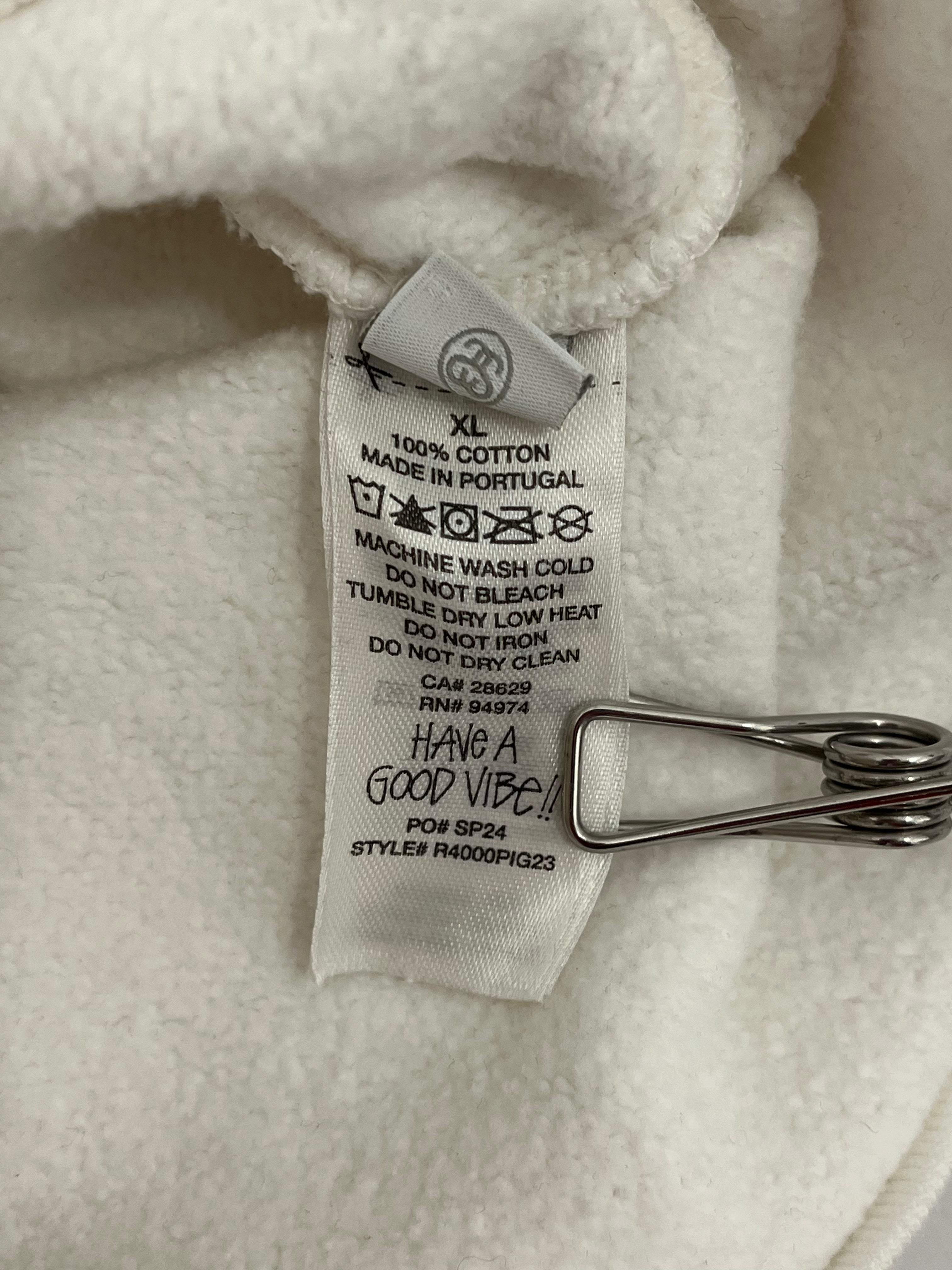 STUSSY/Hoodie/XL/Cotton/WHT/BUANA PIGMENT DYE view 4