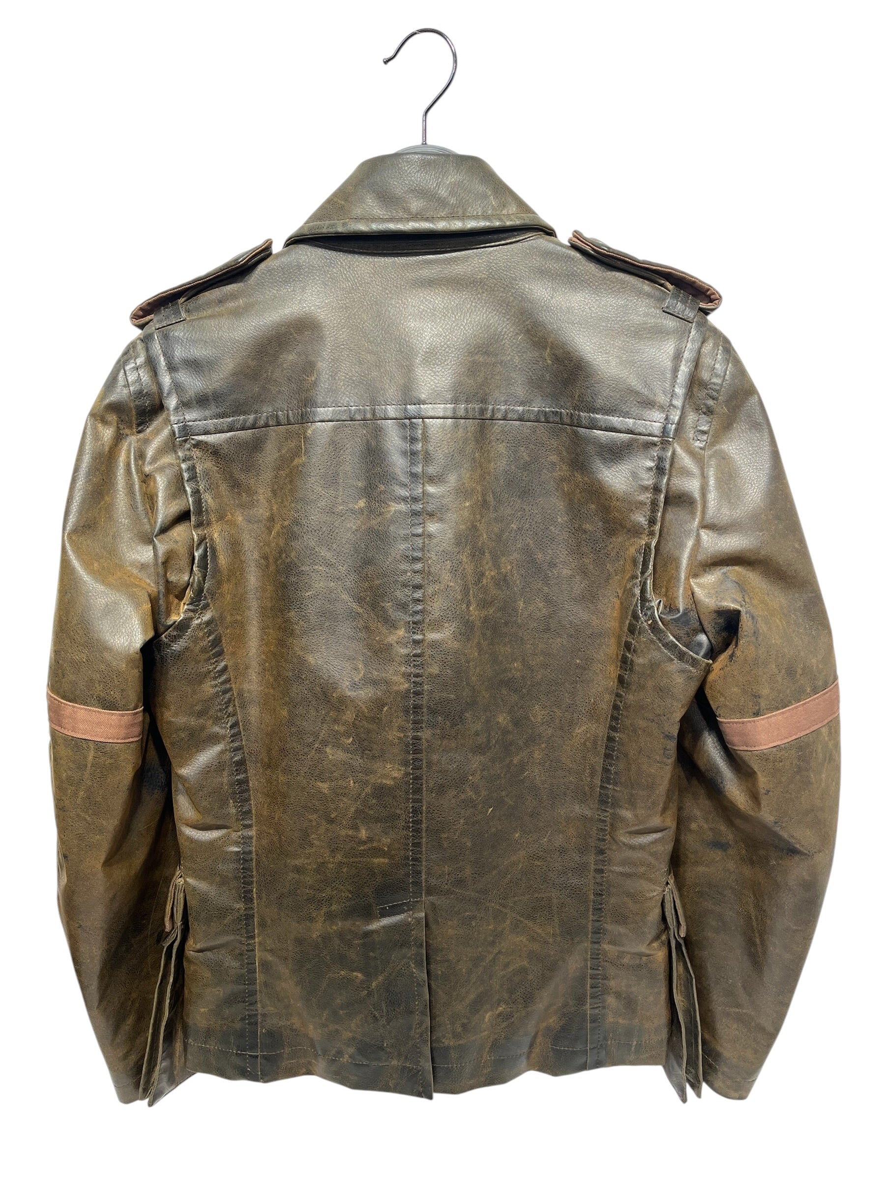 DSQUARED2/Leather Jkt/48/KHK/Single Breasted/FW03 PVC RUNWAY JACKET view 2