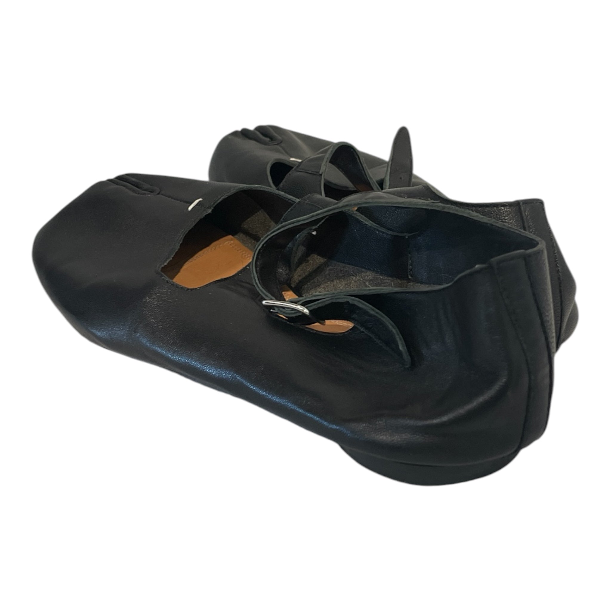Maison Margiela/Flat Shoes/EU 42/Leather/BLK/TABI BALLET FLATS view 2