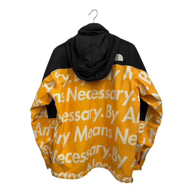 Supreme/THE NORTH FACE/Jacket/M/Nylon/YLW/All Over Print/BY ANY MEANS NECESSARY