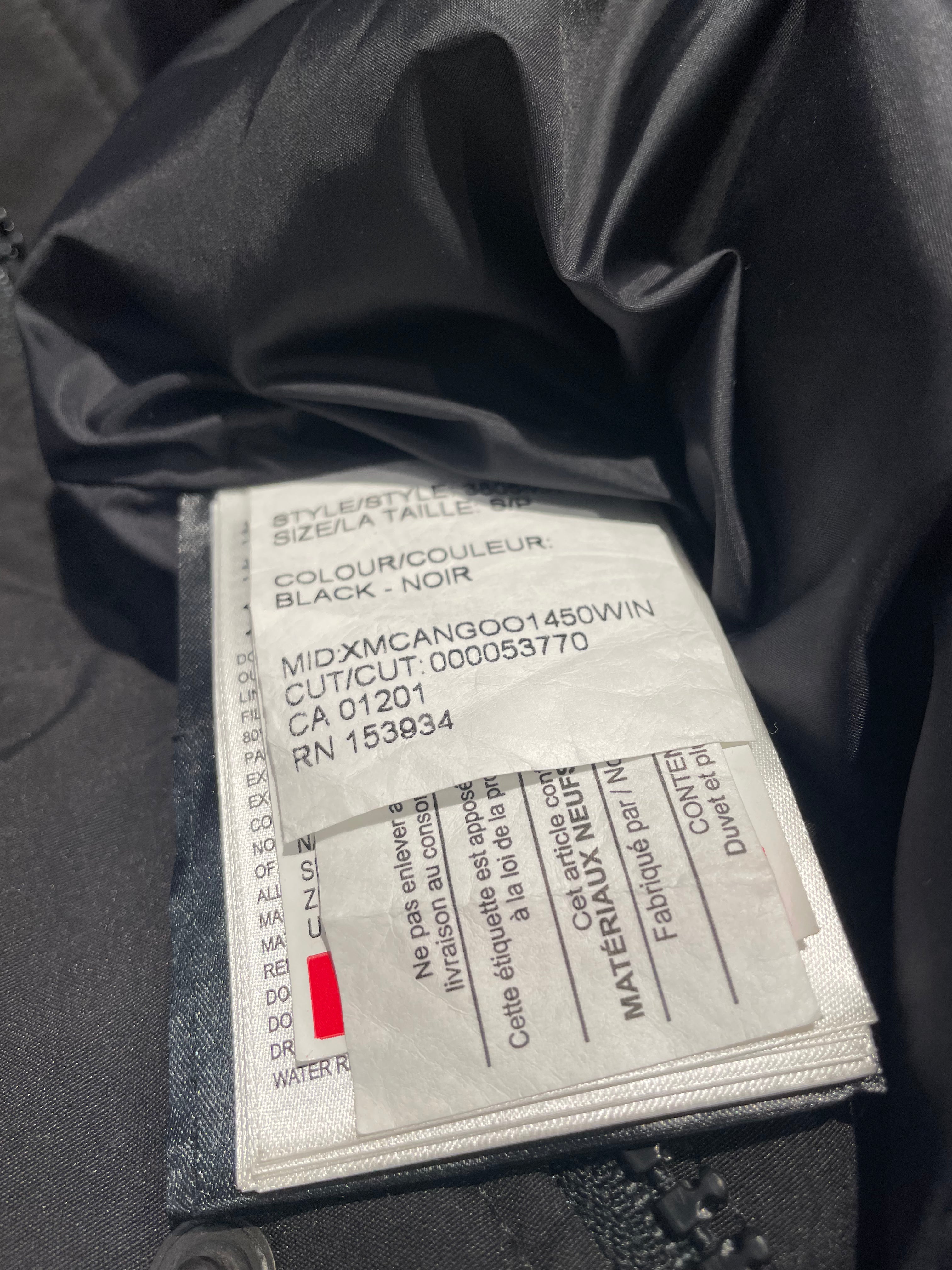 CANADA GOOSE/Jacket/S/Polyester/BLK/Cason parka view 6