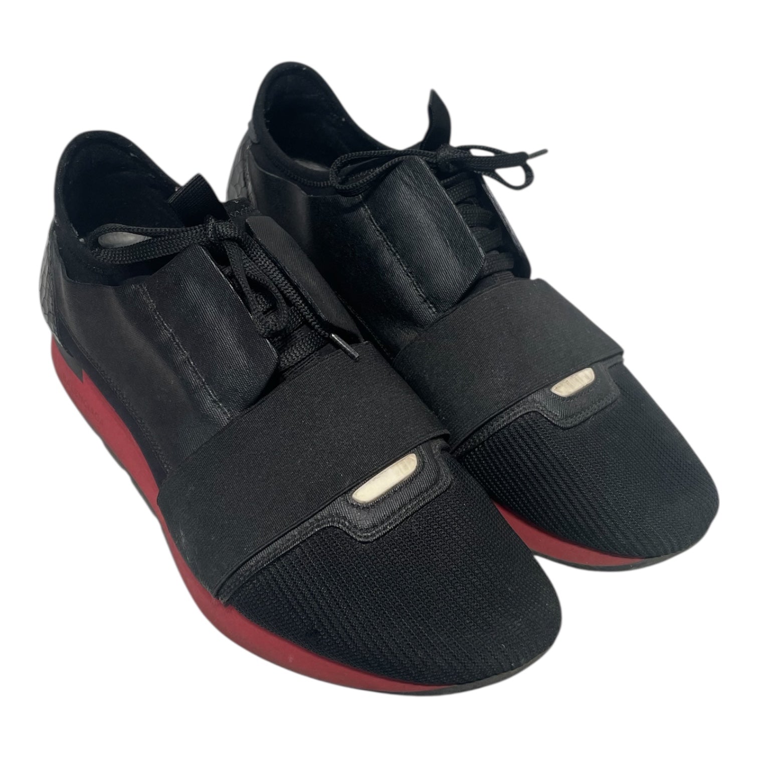 BALENCIAGA/Low-Sneakers/EU 41/Nylon/BLK/race runners view 1