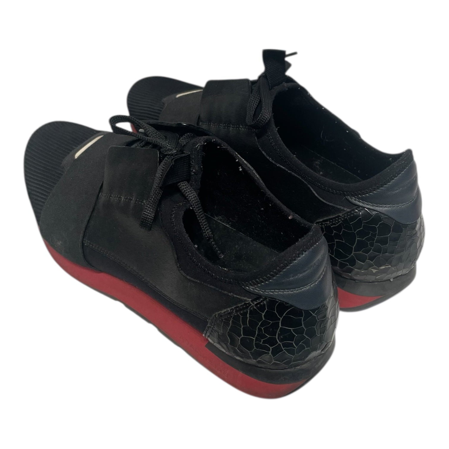 BALENCIAGA/Low-Sneakers/EU 41/Nylon/BLK/race runners view 2