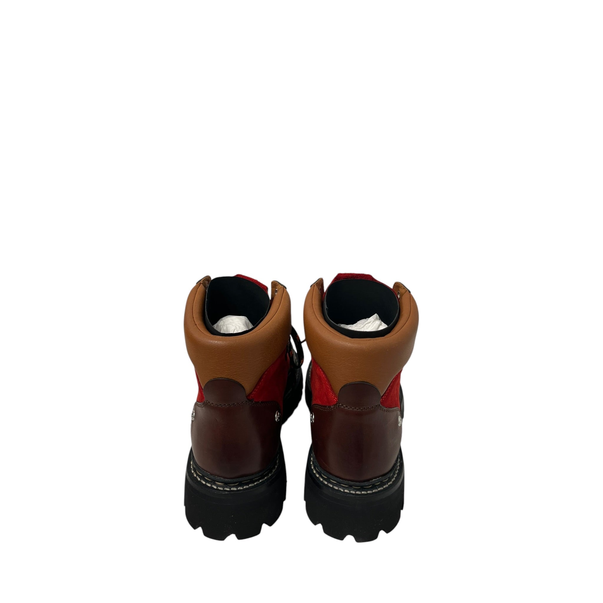 DSQUARED2/Trekking Boots/EU 44/Leather/RED/MULITCOLOR HIKING BOOT RED view 3