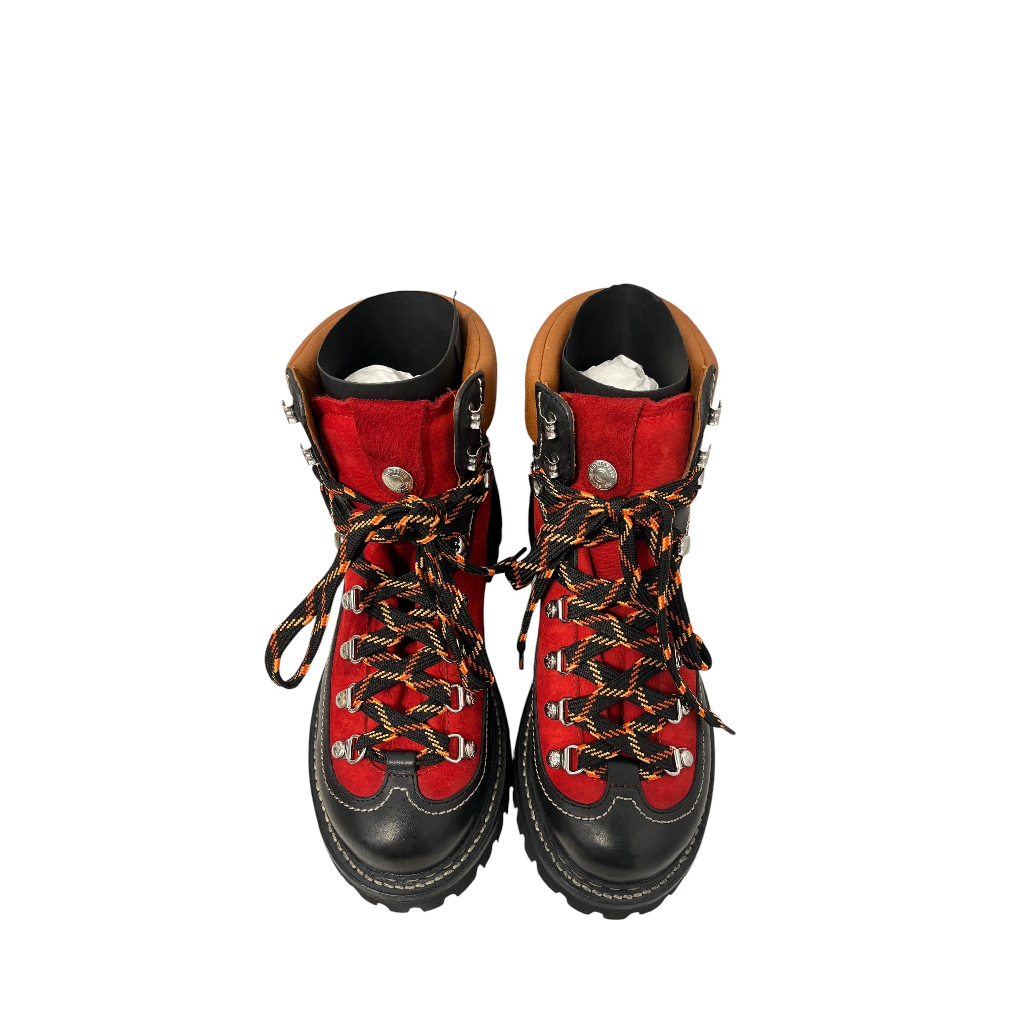 DSQUARED2/Trekking Boots/EU 44/Leather/RED/MULITCOLOR HIKING BOOT RED view 4