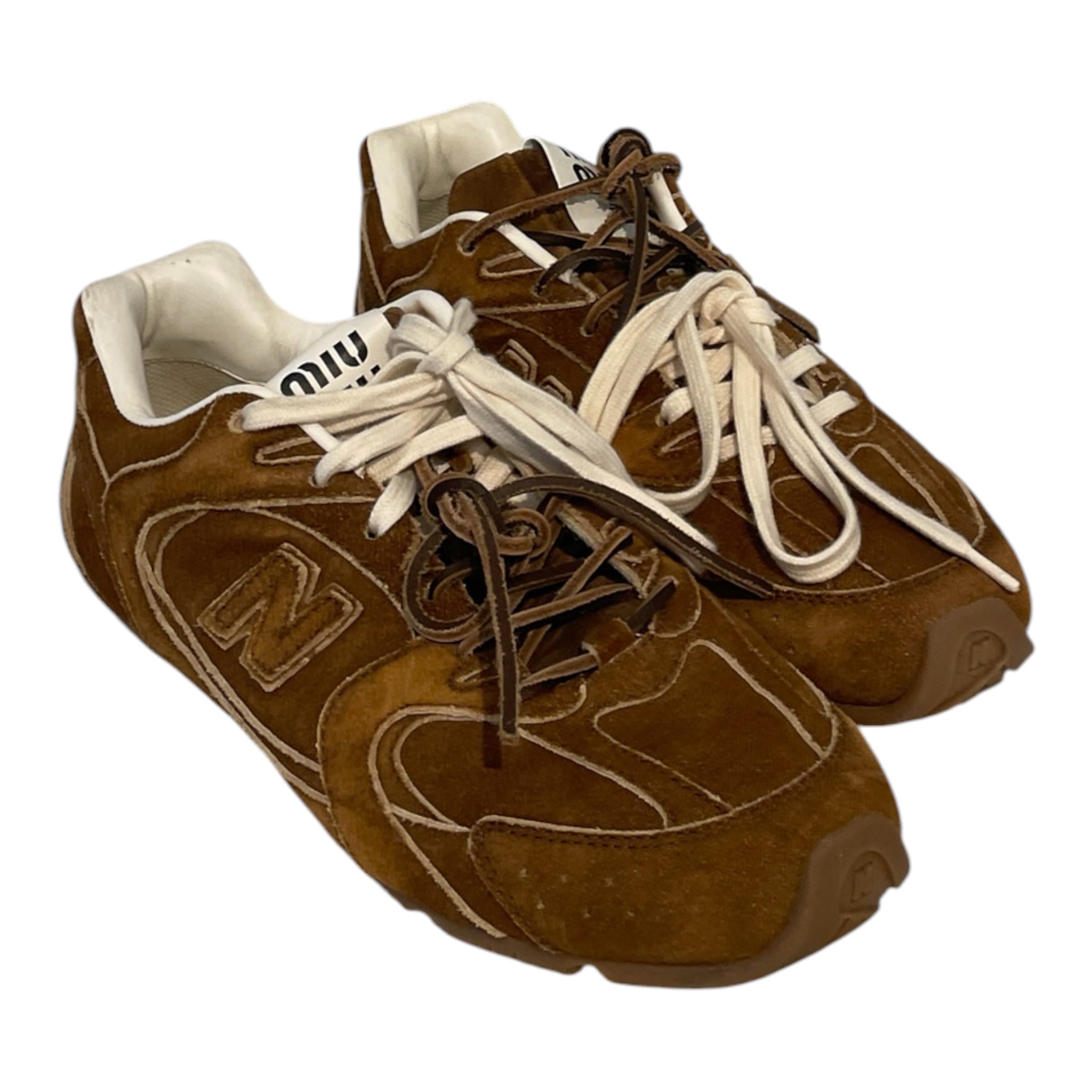 MIU MIU/NEW BALANCE/Low-Sneakers/EU 40/Suede/BRW/MIU MIU X NEW BALANCE view 1