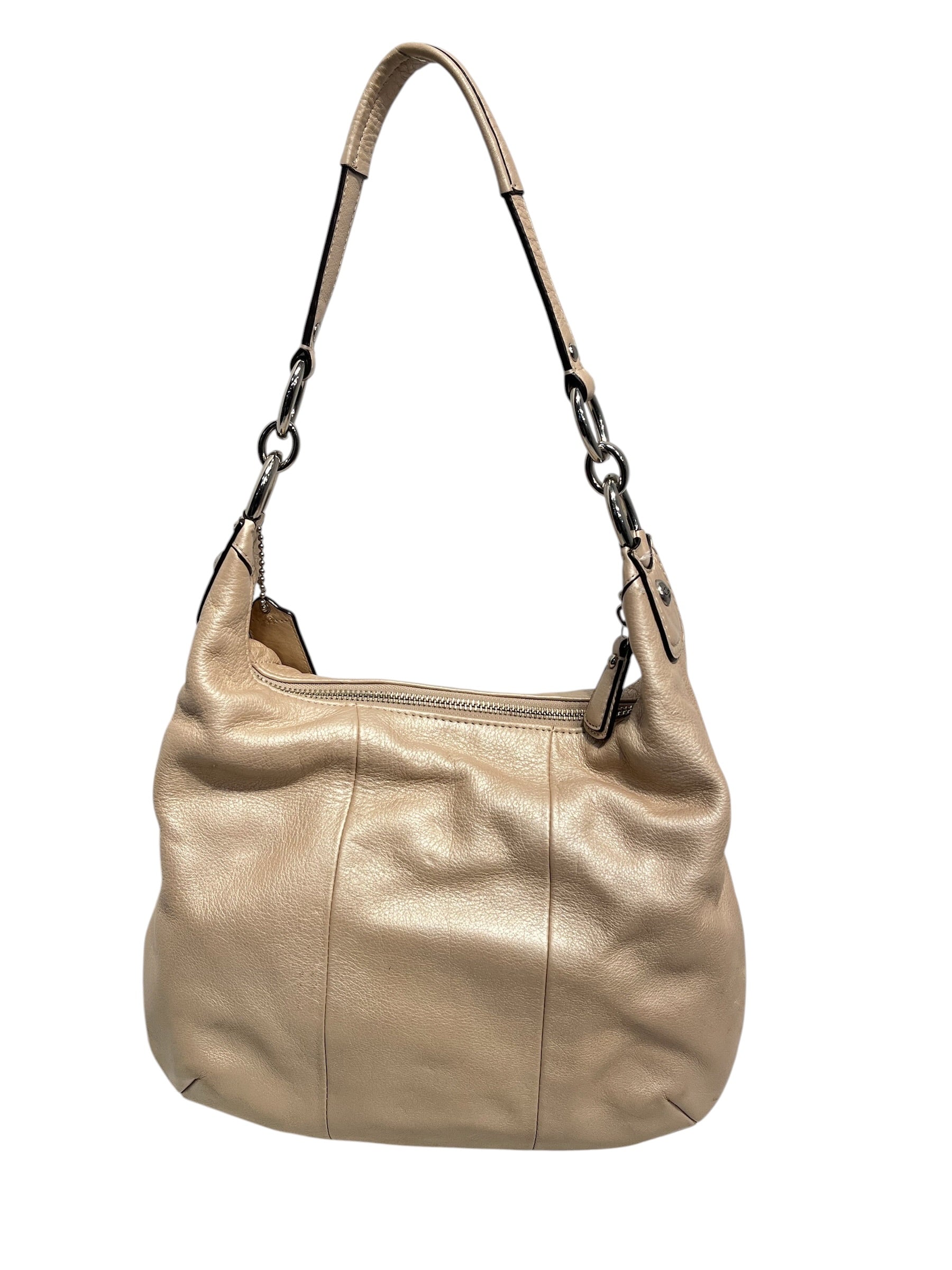 COACH/Hand Bag/Leather/CRM/Purple Liner view 3