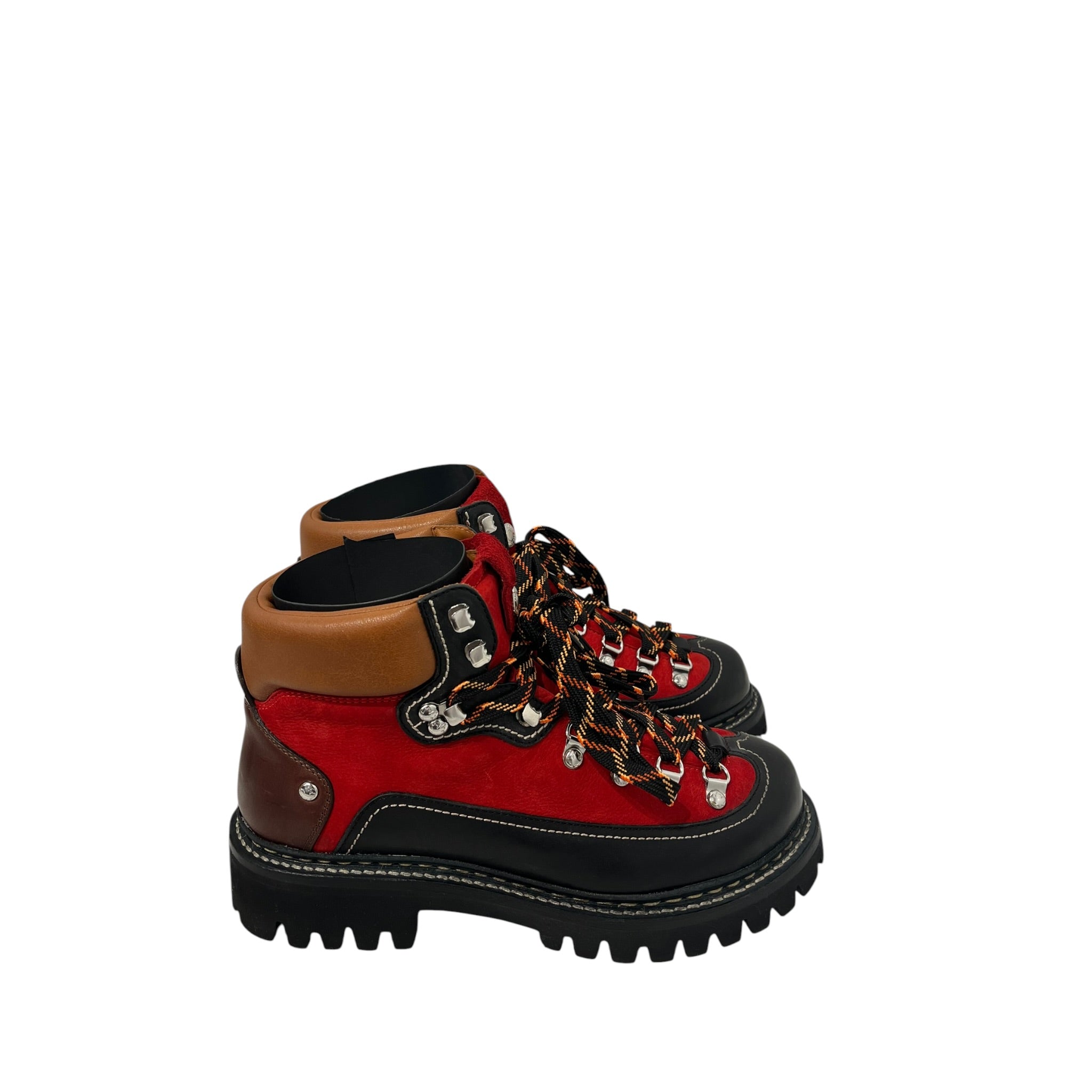 DSQUARED2/Trekking Boots/EU 44/Leather/RED/MULITCOLOR HIKING BOOT RED view 5
