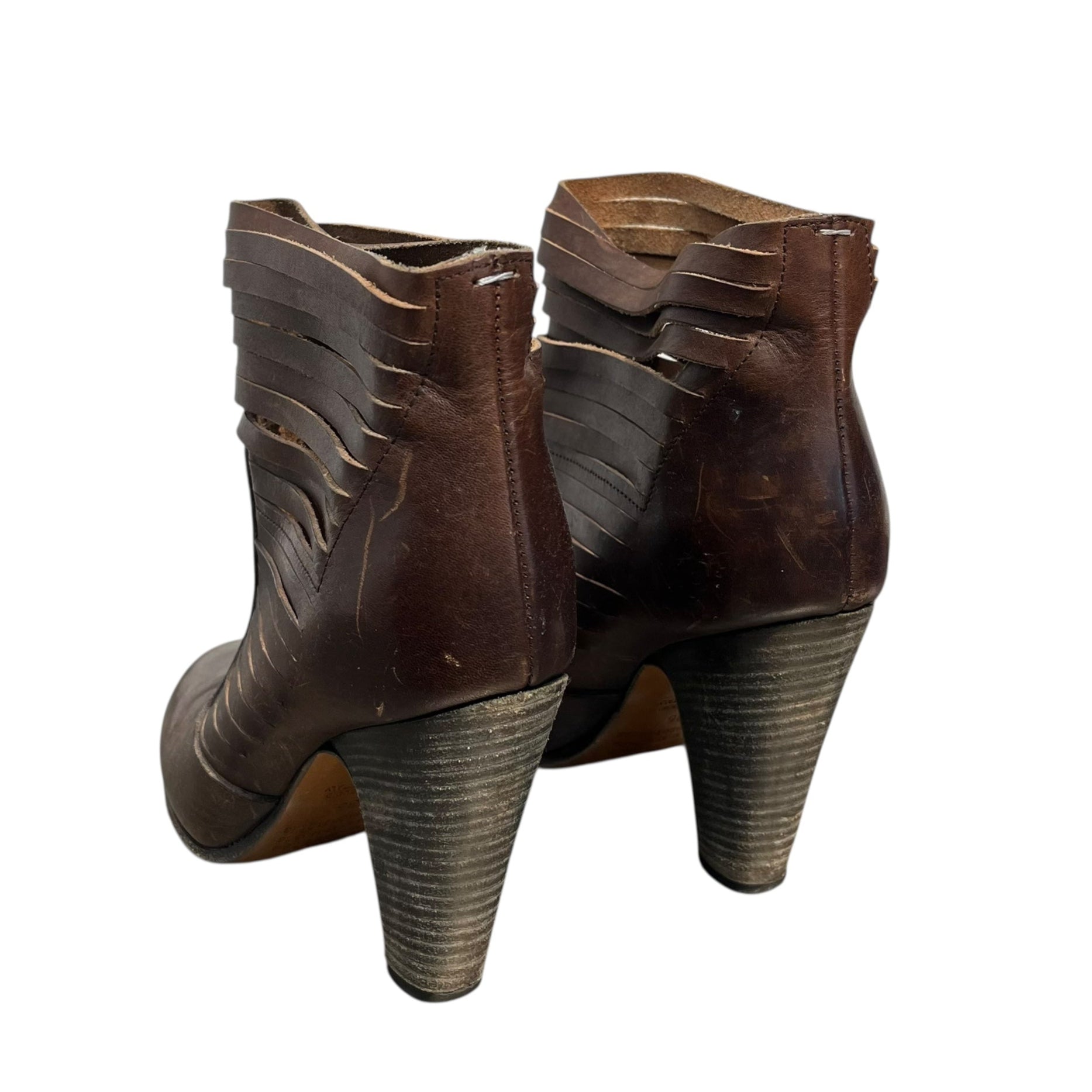 Martin Margiela/Heels/EU 35/Leather/BRW/LEATHER STRIP HEELS view 2