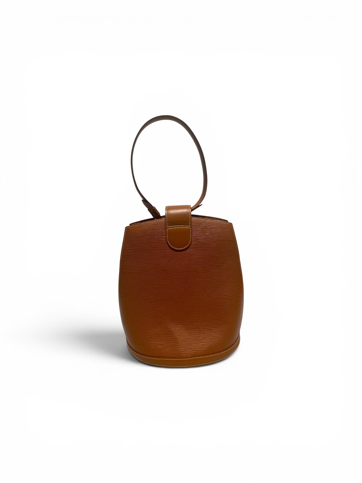 LOUIS VUITTON/Hand Bag/Leather/ORN/Vintage Orange Epi Cluny Bag view 2