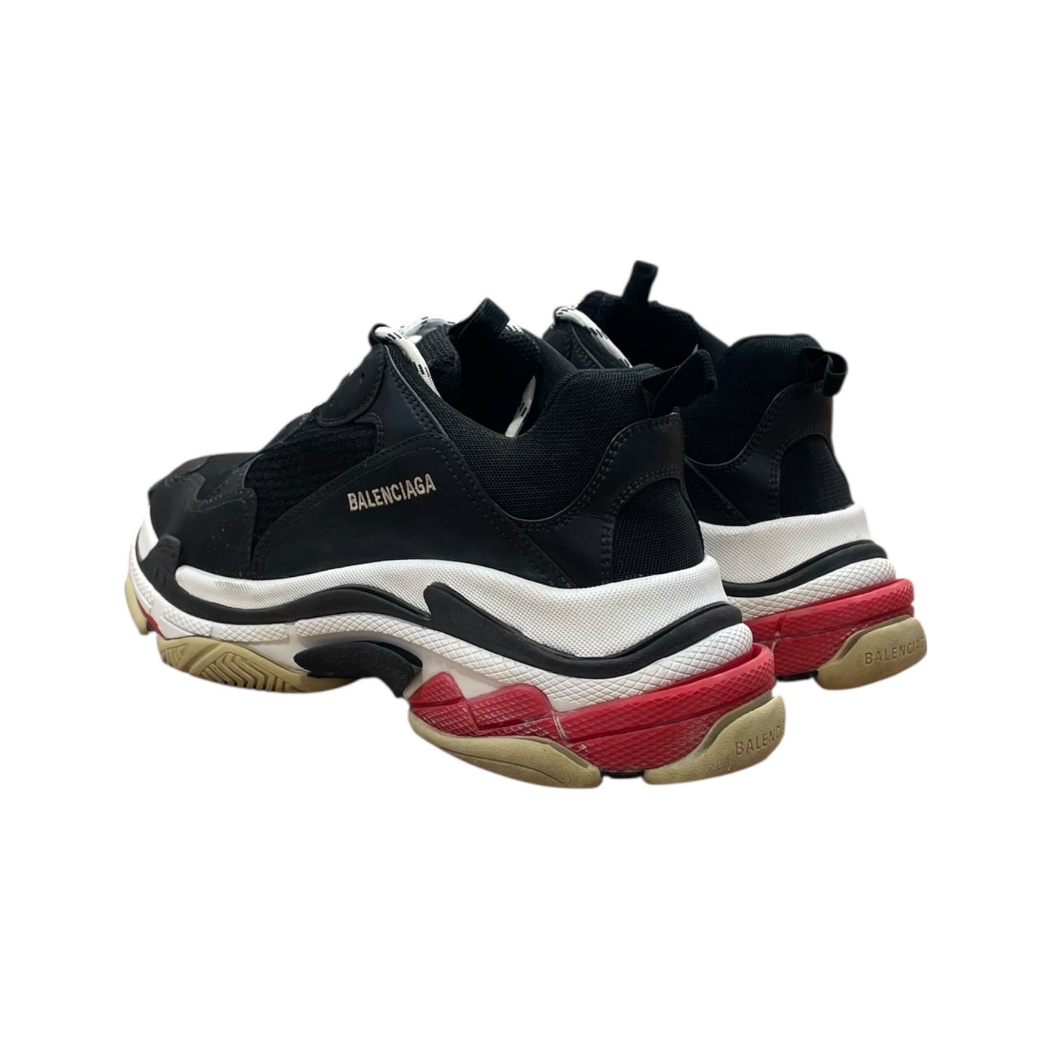 BALENCIAGA/Low-Sneakers/US 11/Polyester/BLK/Triple S view 2