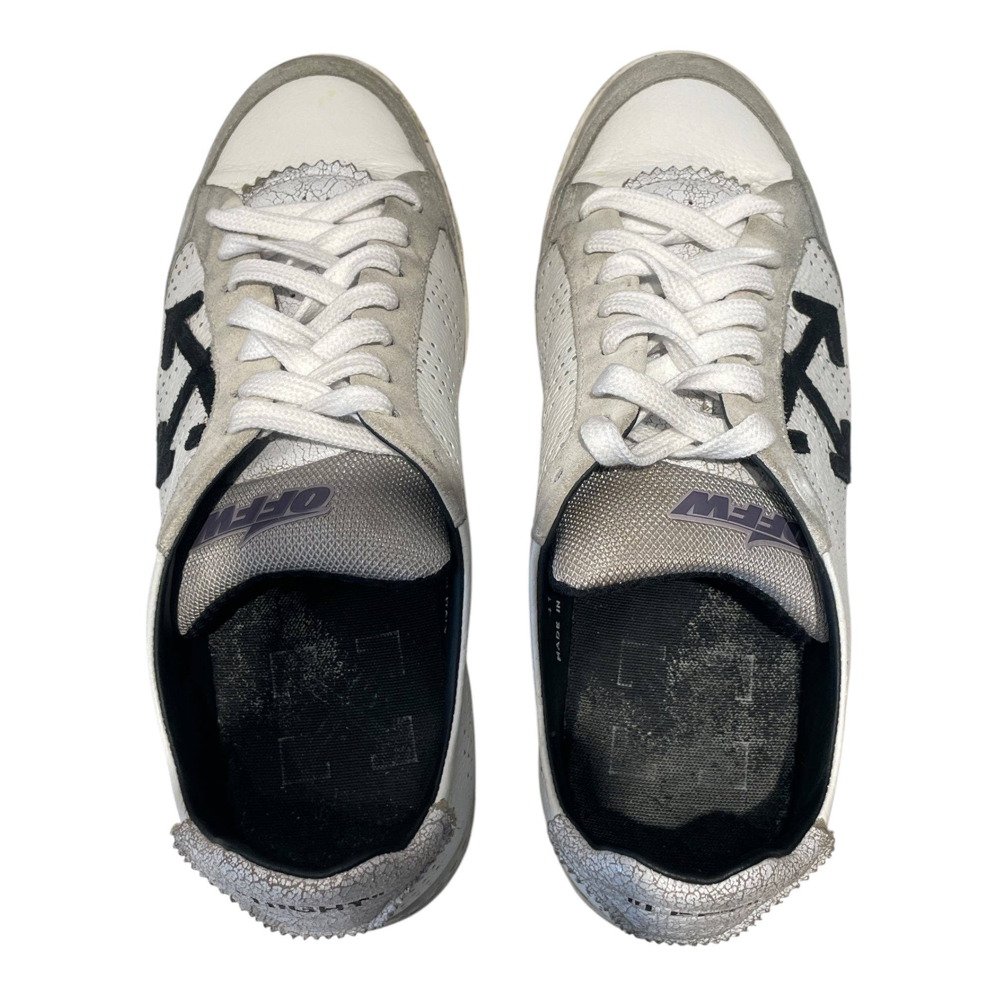 OFF-WHITE/Low-Sneakers/US 8/Cotton/WHT/Off White 2.0 Helvetica view 3