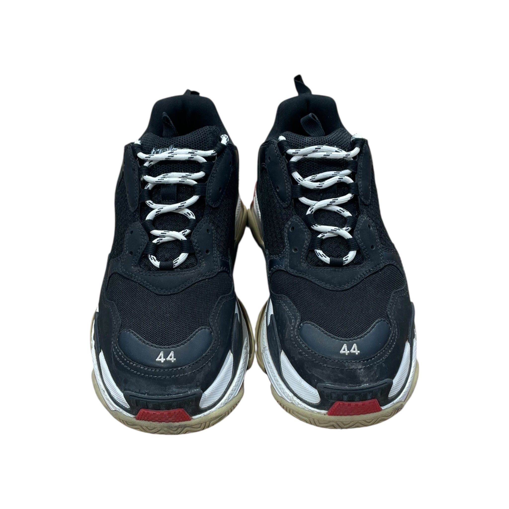 BALENCIAGA/Low-Sneakers/US 11/Polyester/BLK/Triple S view 3