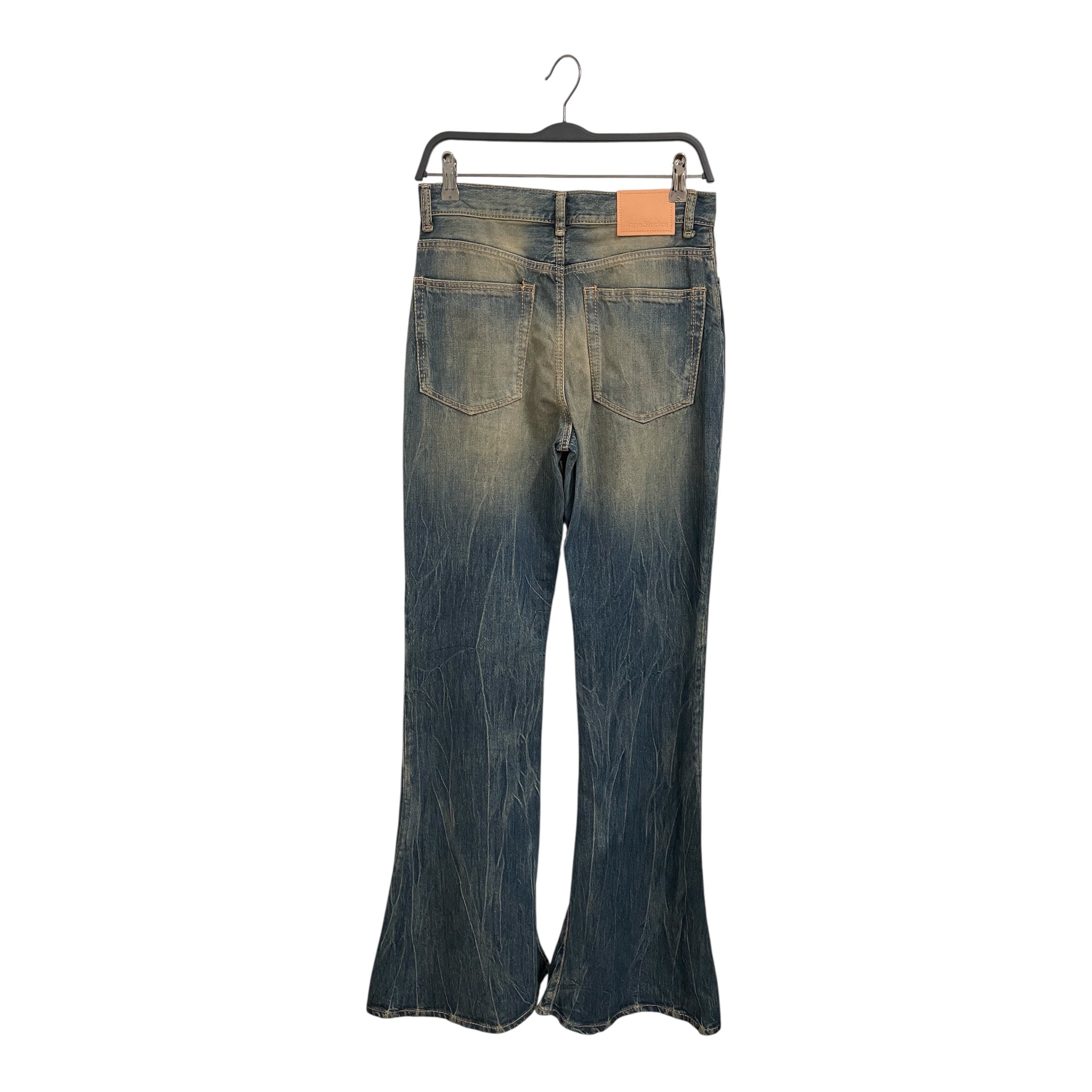 Acne Studios/Bootcut Pants/36/Denim/IDG/All Over Print/MUDWASH HEAVY FLARE view 2