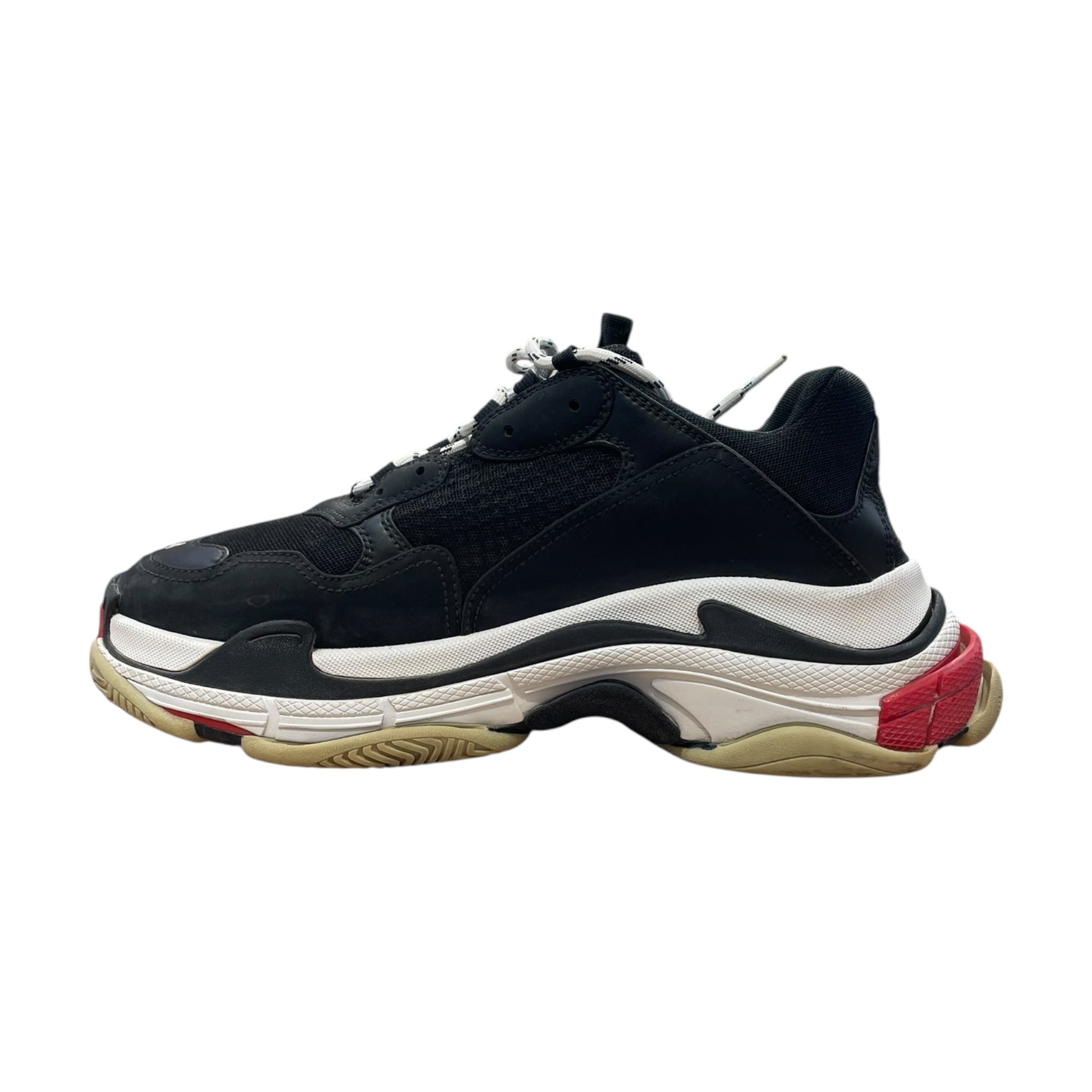 BALENCIAGA/Low-Sneakers/US 11/Polyester/BLK/Triple S view 5