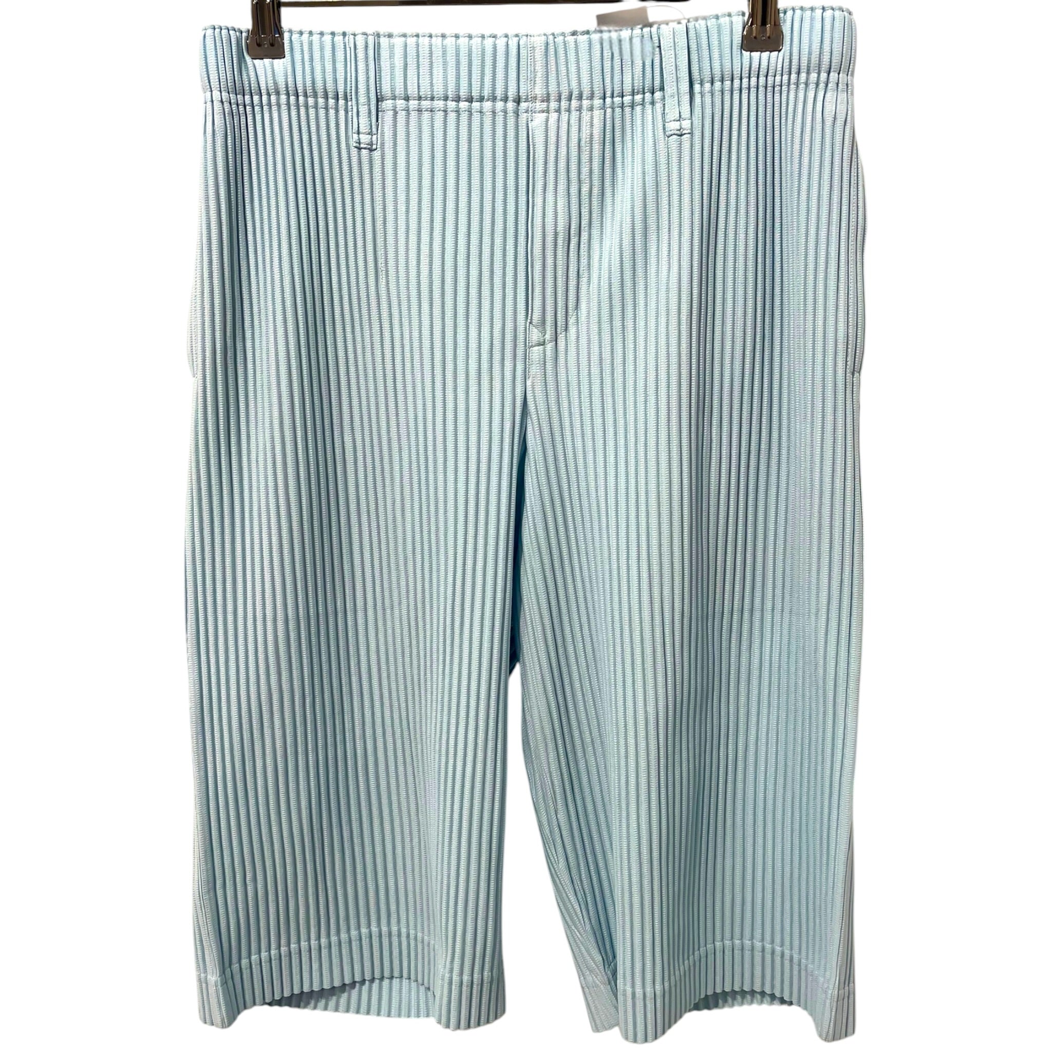 HOMME PLISSE ISSEY MIYAKE/Shorts/2/Polyester/BLU/LIGHT BLUE BERMUDA SHORTS view 1