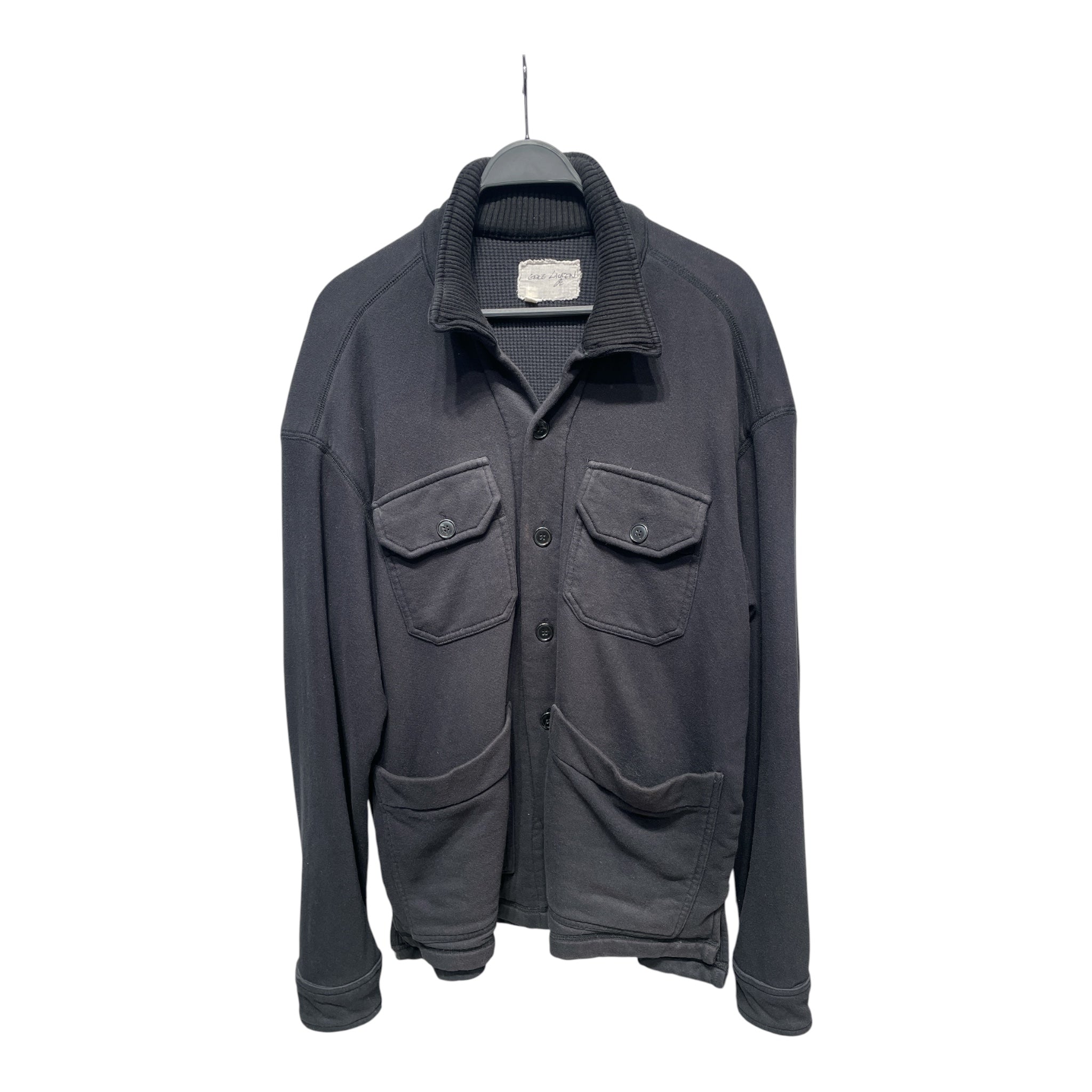GREG LAUREN/Jacket/50/Cotton/BLK/Monogram/Black Fleece Work Jacket view 1