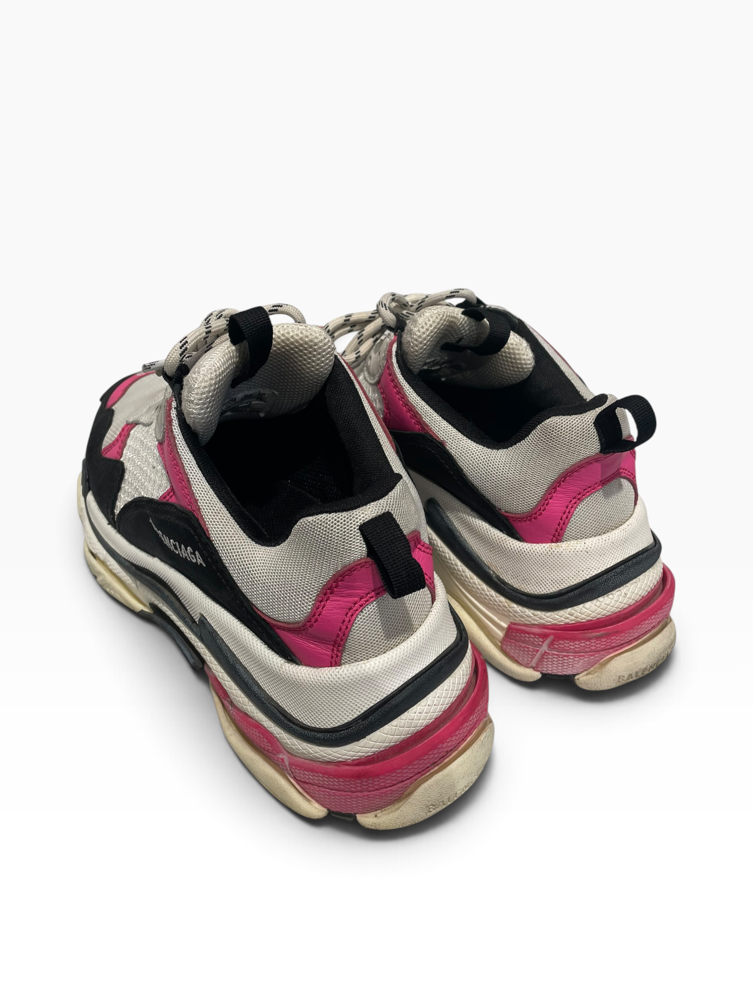 BALENCIAGA/Low-Sneakers/US 9/Polyester/PNK/Triple S view 2