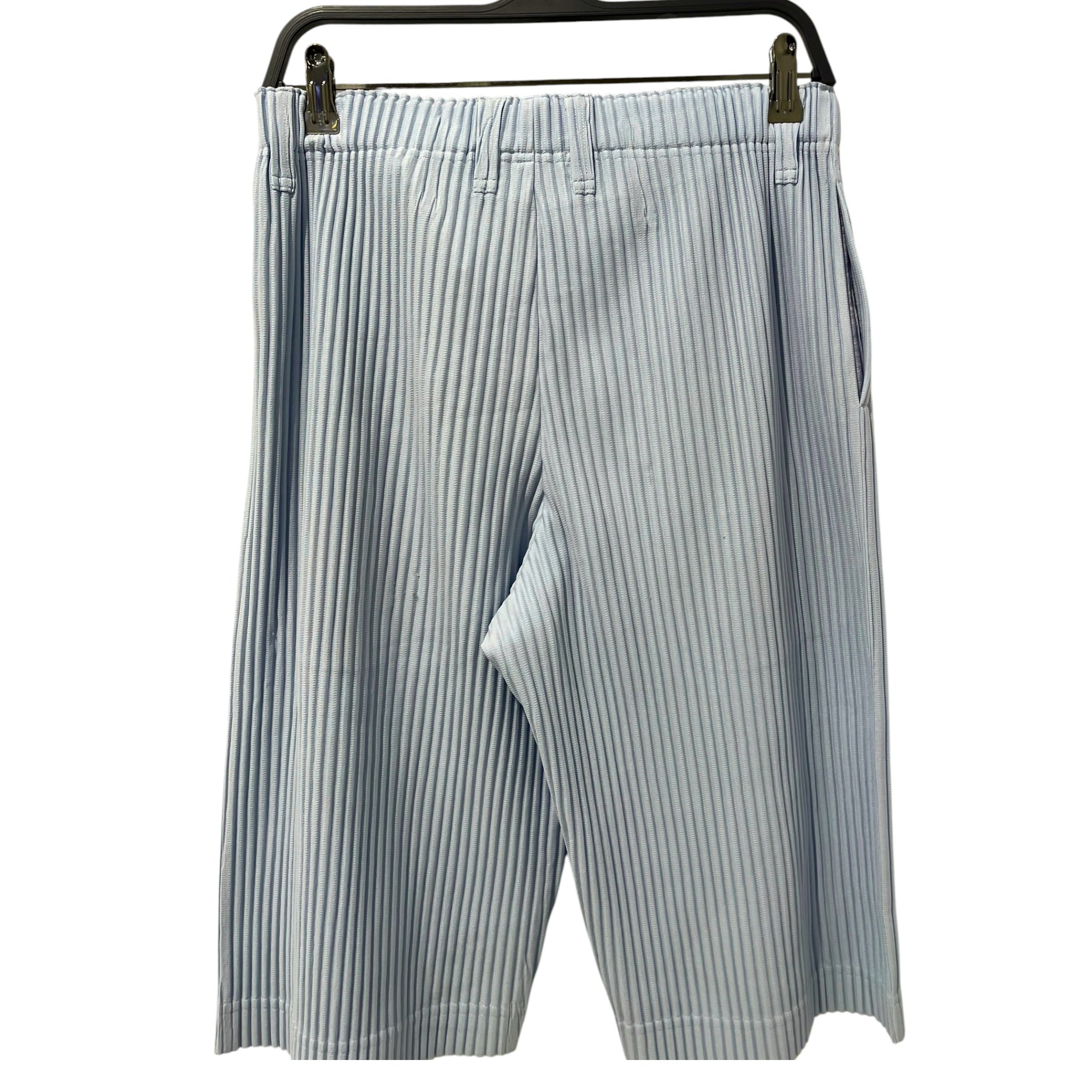 HOMME PLISSE ISSEY MIYAKE/Shorts/2/Polyester/BLU/LIGHT BLUE BERMUDA SHORTS view 2