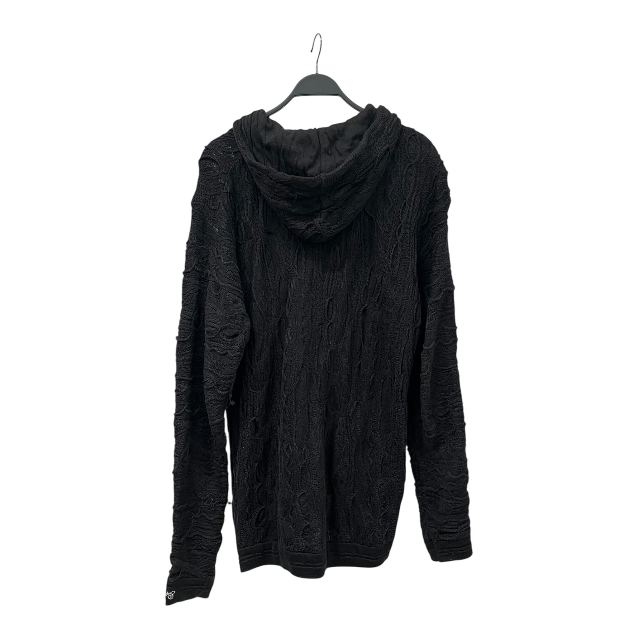 COOGI/Zip Up Hoodie/XXL/Cotton/BLK/BLACK ON BLACK KNIT view 2