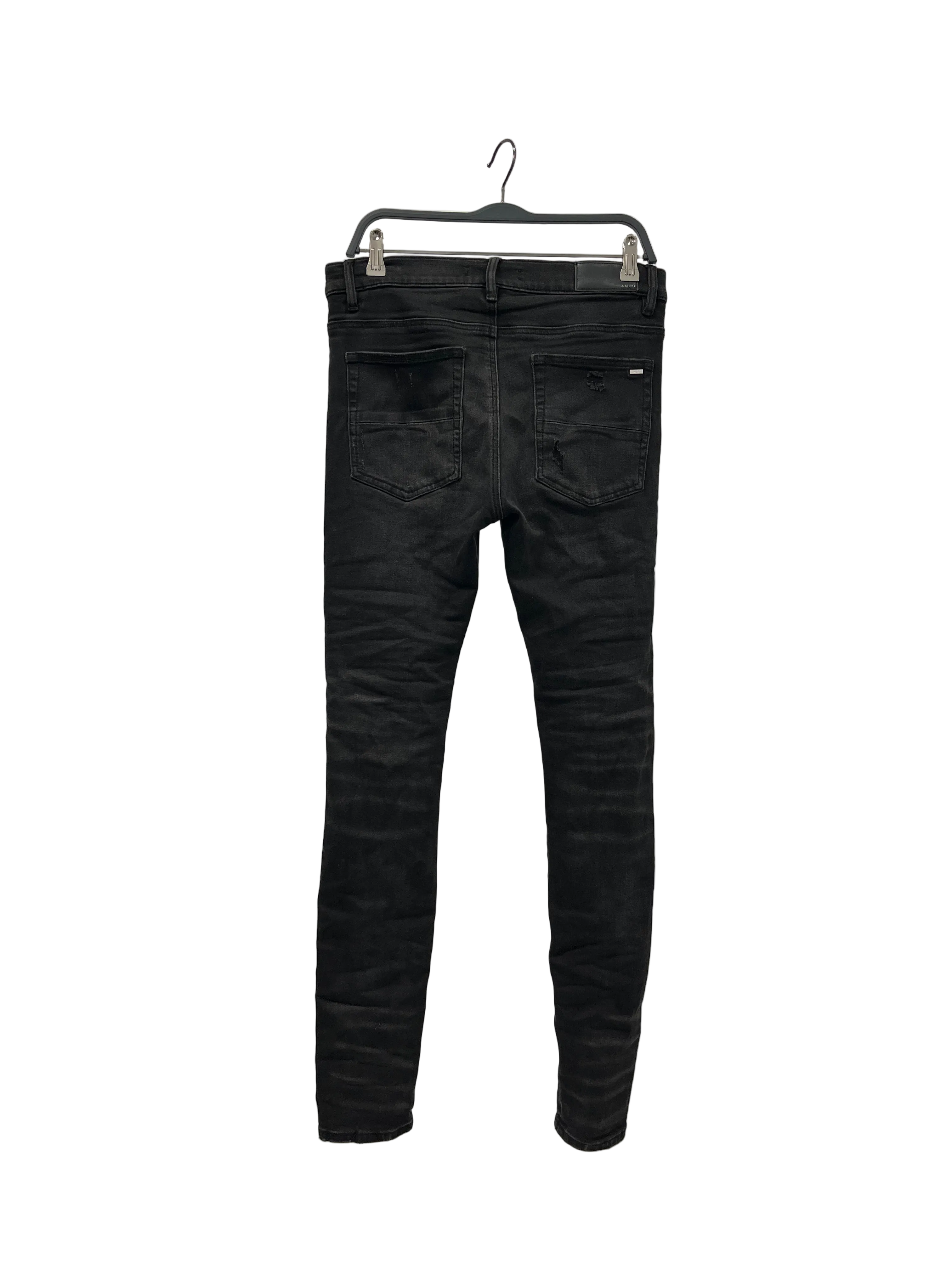 AMIRI/Skinny Pants/33/Denim/BLK/DISTRESSED SKINNY JEANS view 2