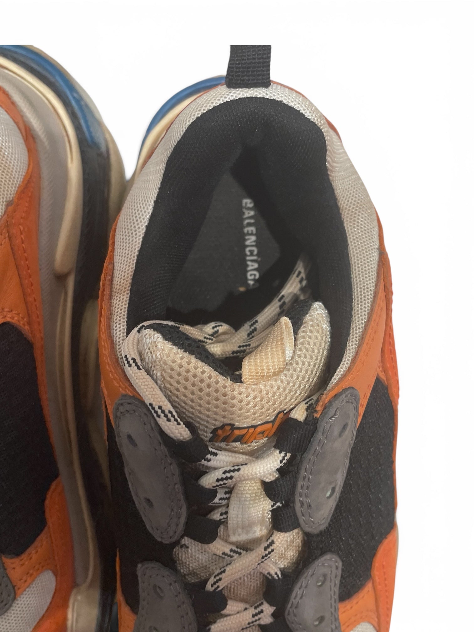 BALENCIAGA/Hi-Sneakers/EU 41/Cotton/ORN/TRIPLE S view 3