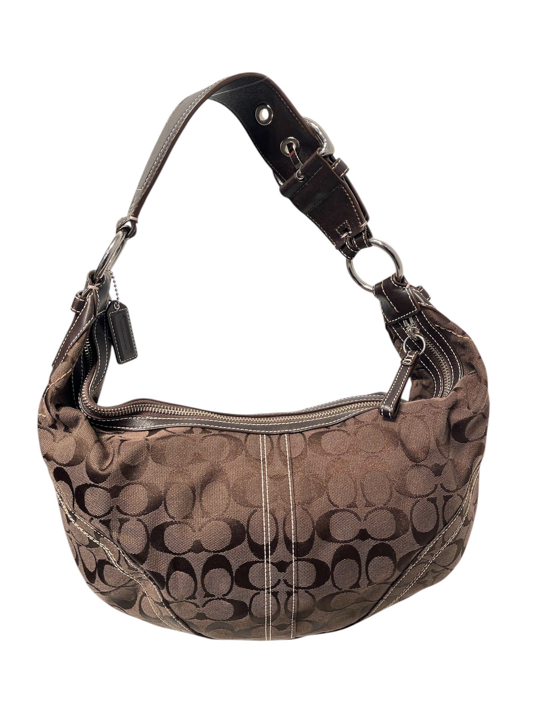 COACH/Cross Body Bag/Monogram/BRW/Vintage Soho Hobo view 1
