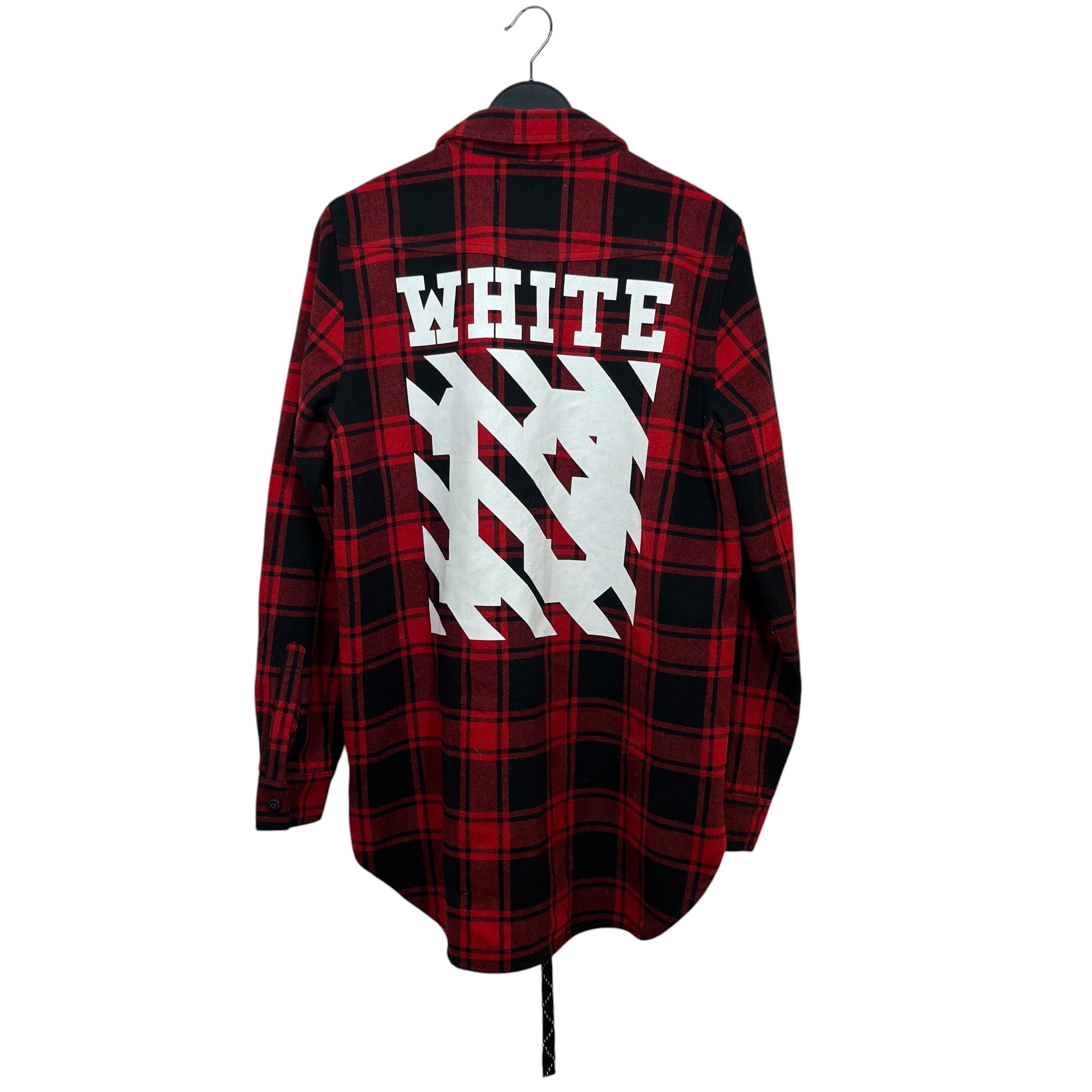OFF-WHITE/Flannel Shirt/XS/Acrylic/RED/Plaid/ view 2