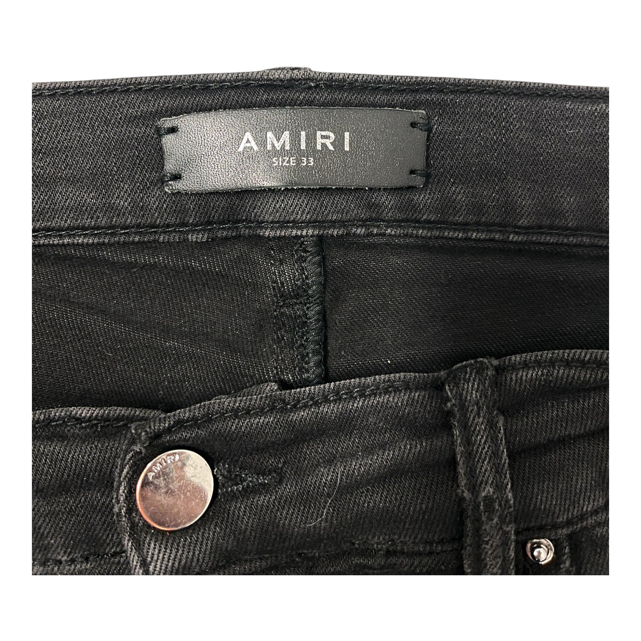 AMIRI/Skinny Pants/33/Denim/BLK/DISTRESSED SKINNY JEANS view 3