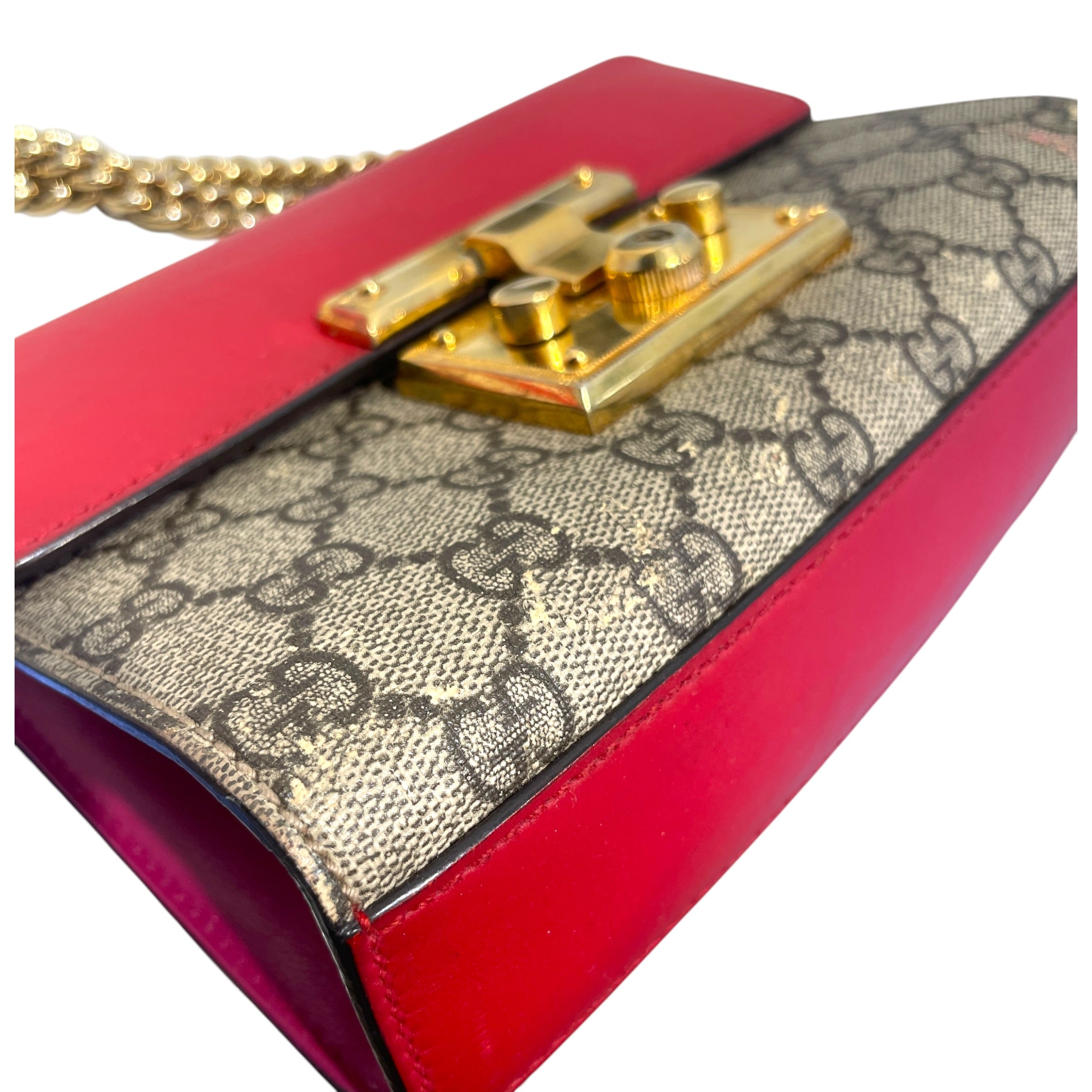 GUCCI/Bag/Leather/MLT/Padlock Cloth Handle BAg view 5