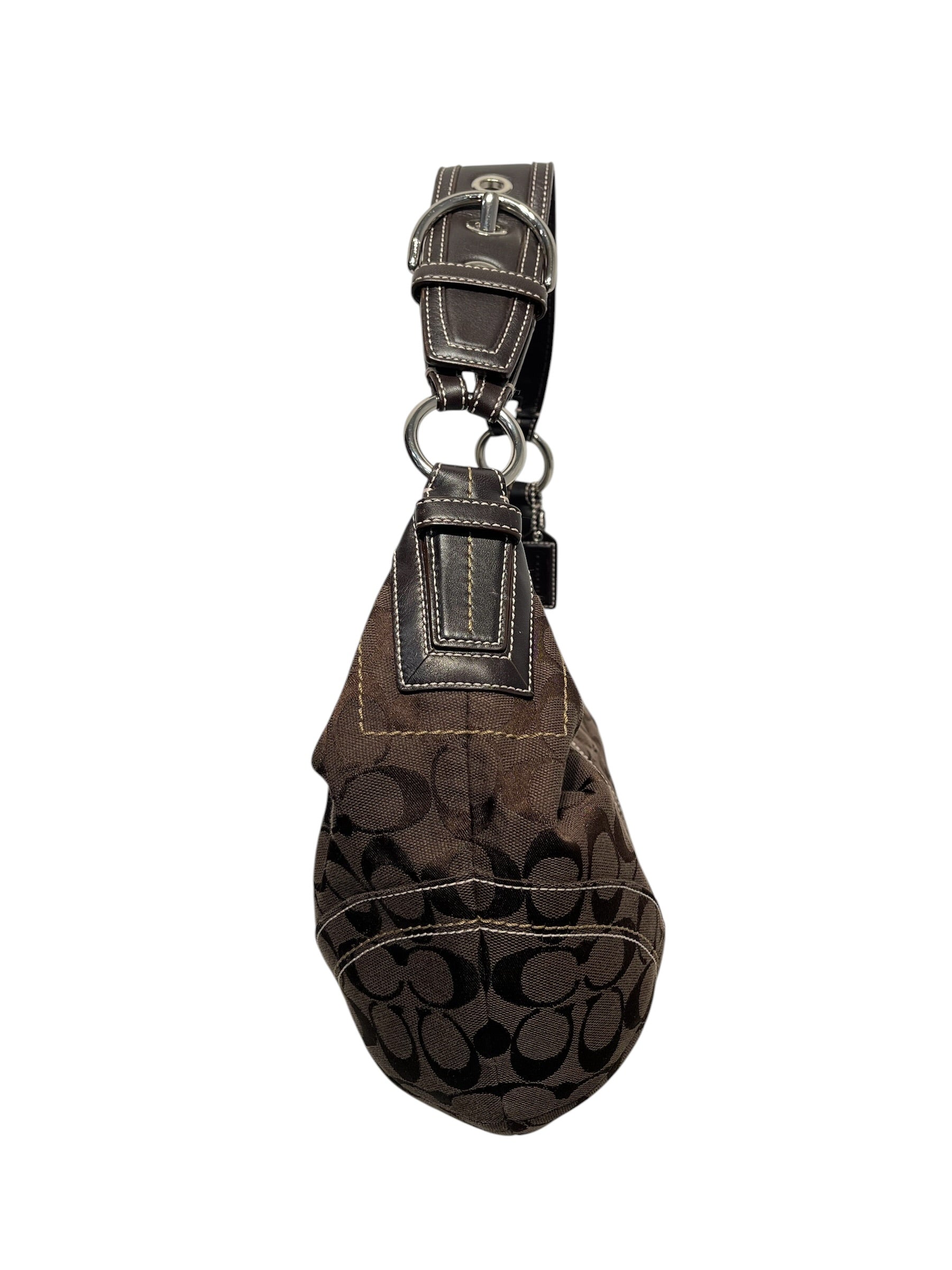 COACH/Cross Body Bag/Monogram/BRW/Vintage Soho Hobo view 4
