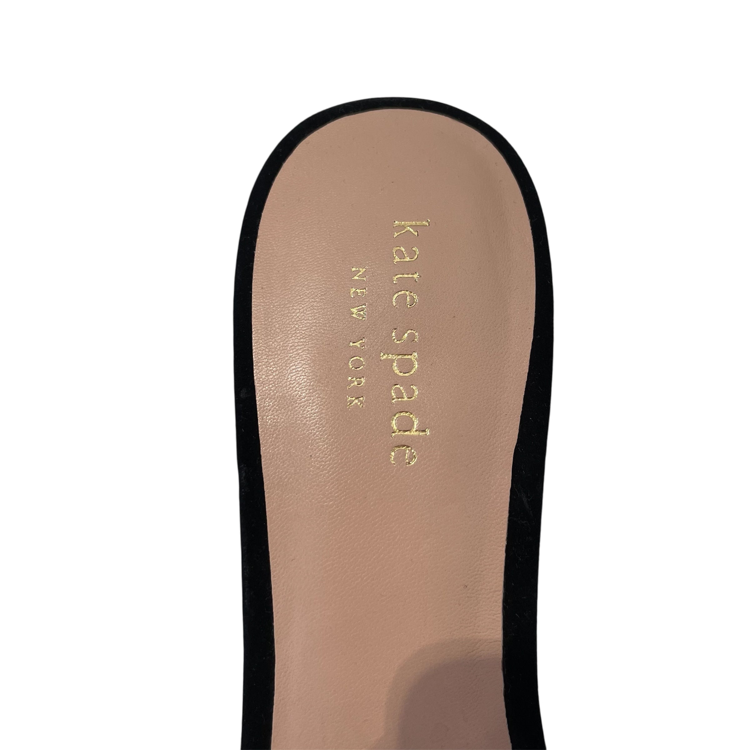 kate spade new york/Heels/US 6.5/Suede/BLK/ view 3