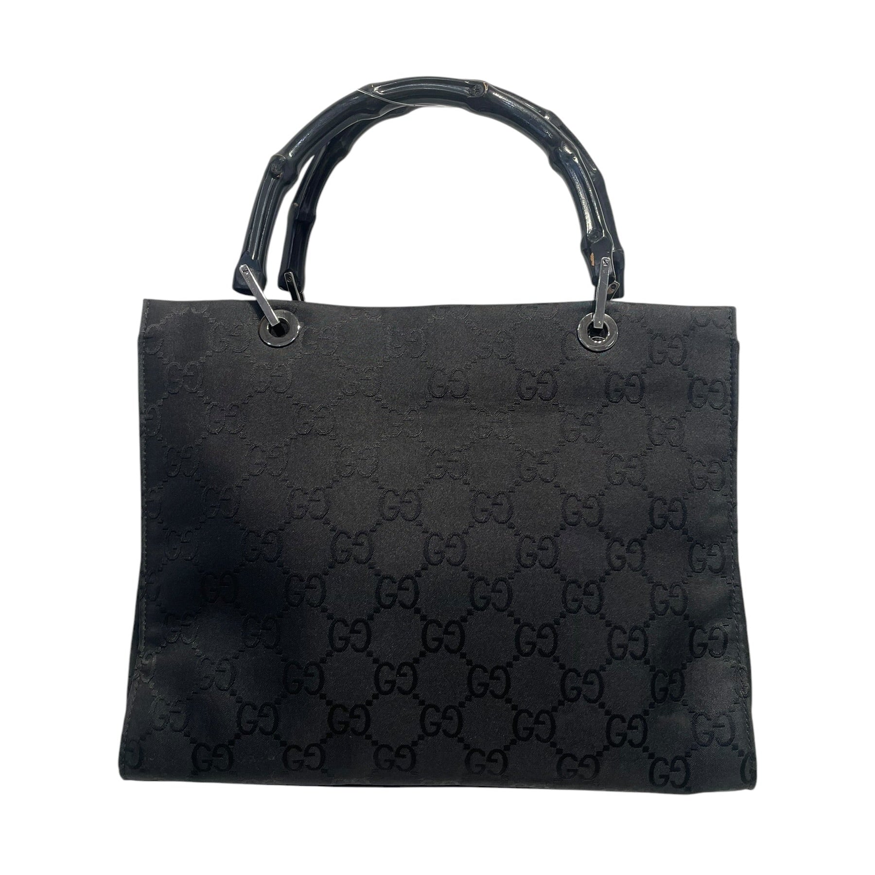 GUCCI/Clutch Bag/Nylon/BLK/BAMBOO BAG view 1