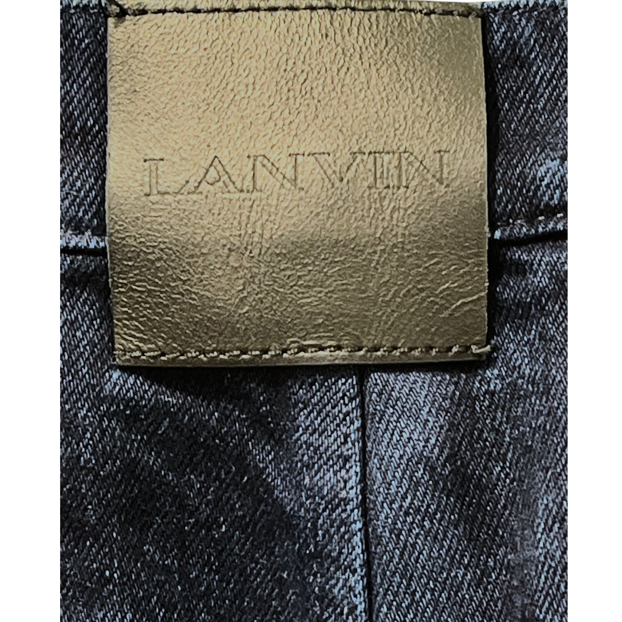 LANVIN/Shorts/31/Cotton/IDG/All Over Print/PRINTED INDIGO SHORTS view 3