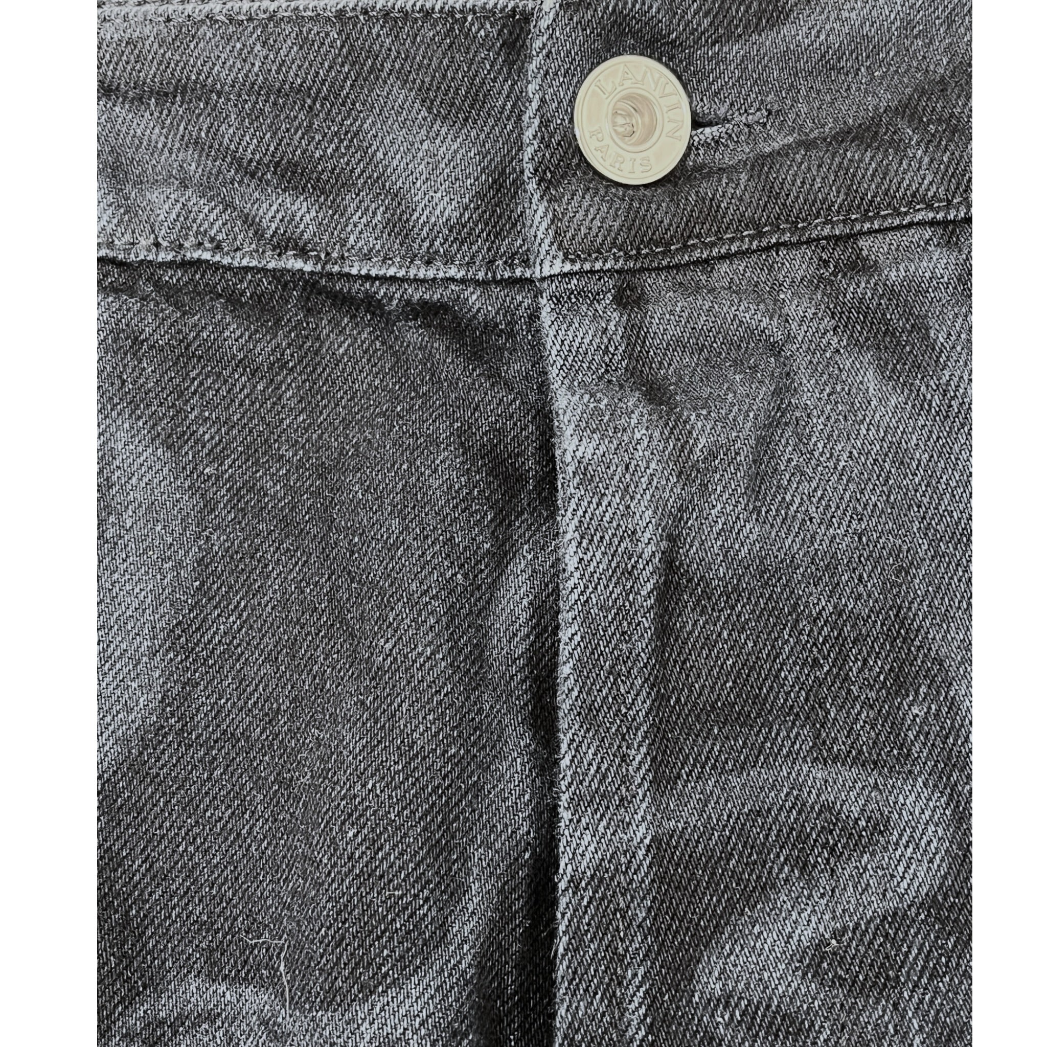 LANVIN/Shorts/31/Cotton/IDG/All Over Print/PRINTED INDIGO SHORTS view 4