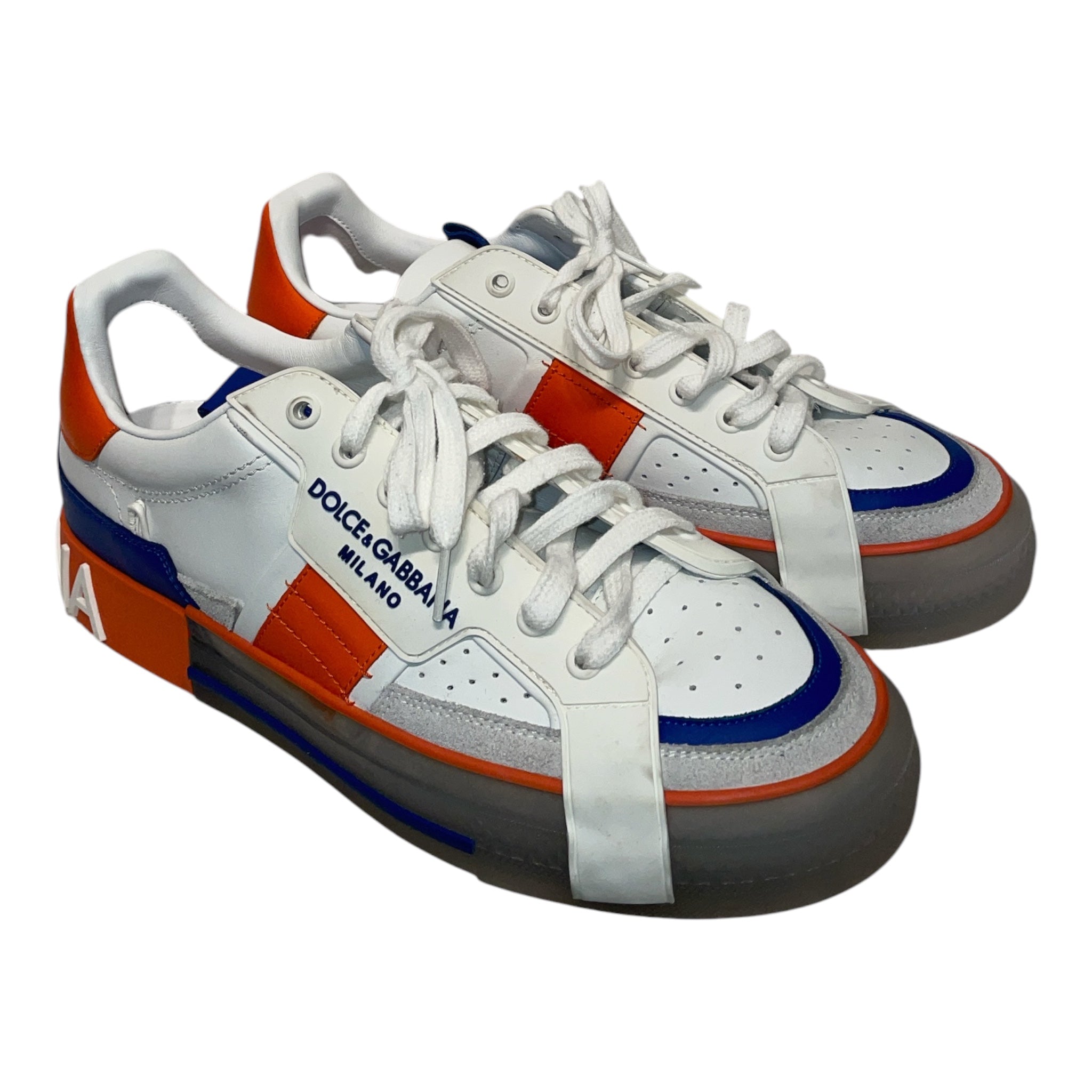 DOLCE&GABBANA/Low-Sneakers/US 9/Leather/WHT/2.ZERO LOW view 1