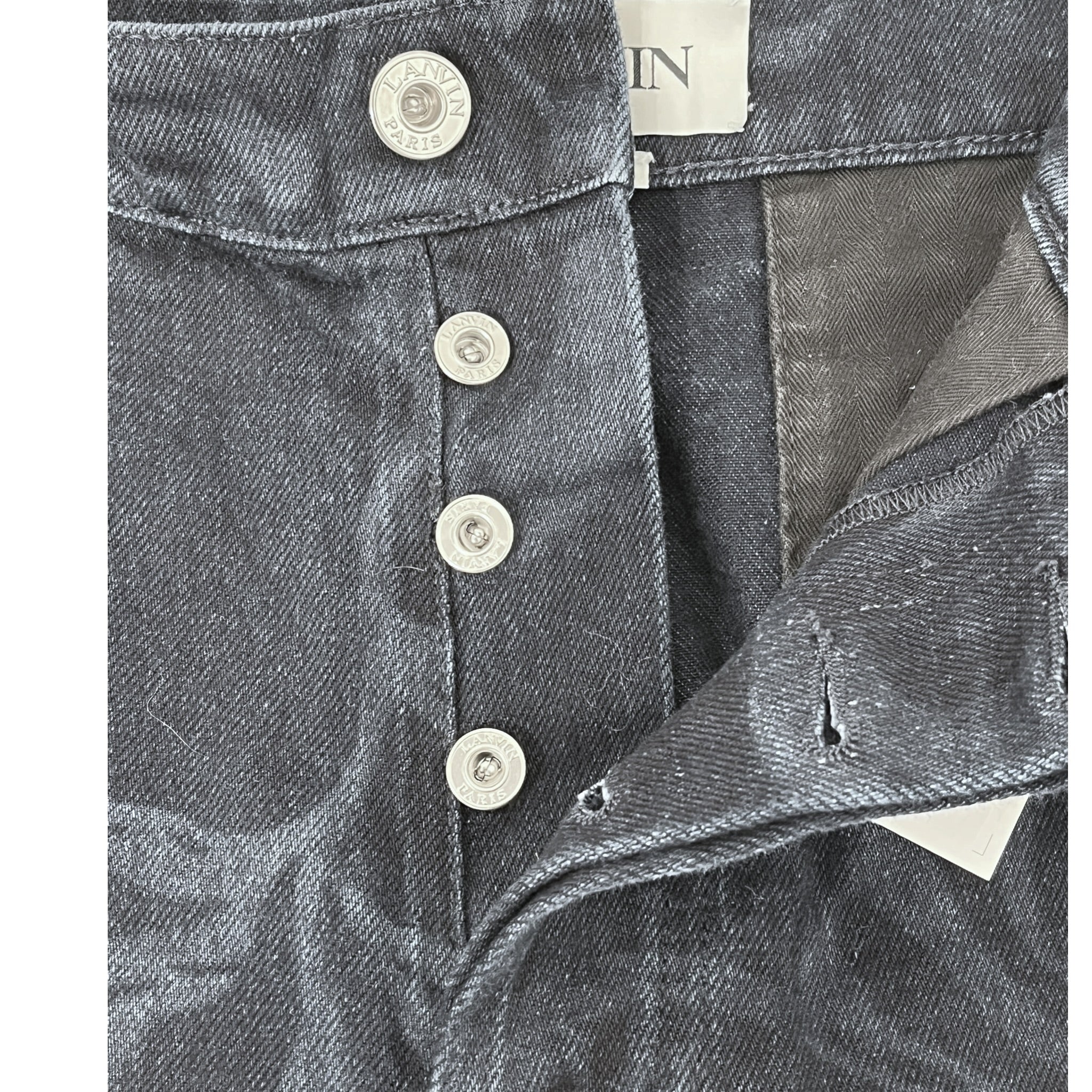 LANVIN/Shorts/31/Cotton/IDG/All Over Print/PRINTED INDIGO SHORTS view 5