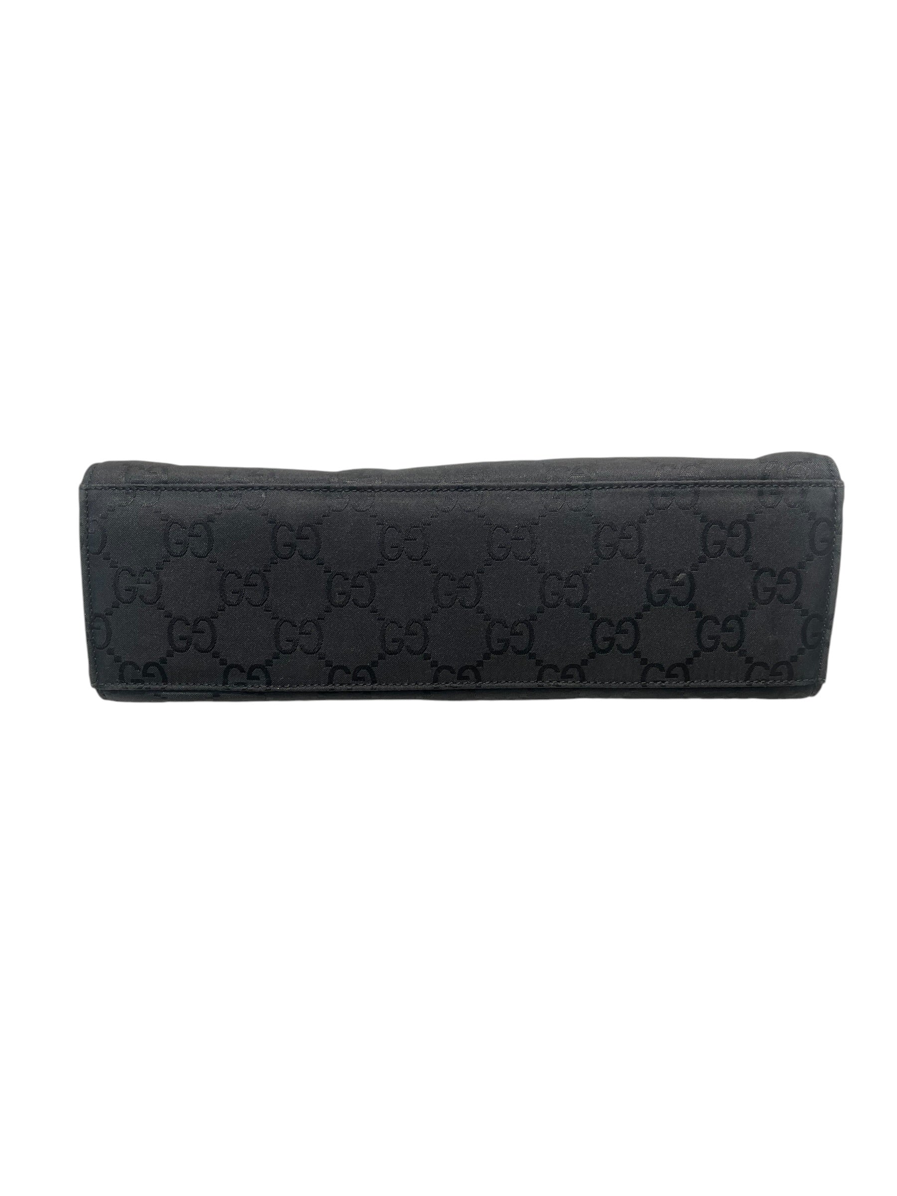 GUCCI/Clutch Bag/Nylon/BLK/BAMBOO BAG view 4