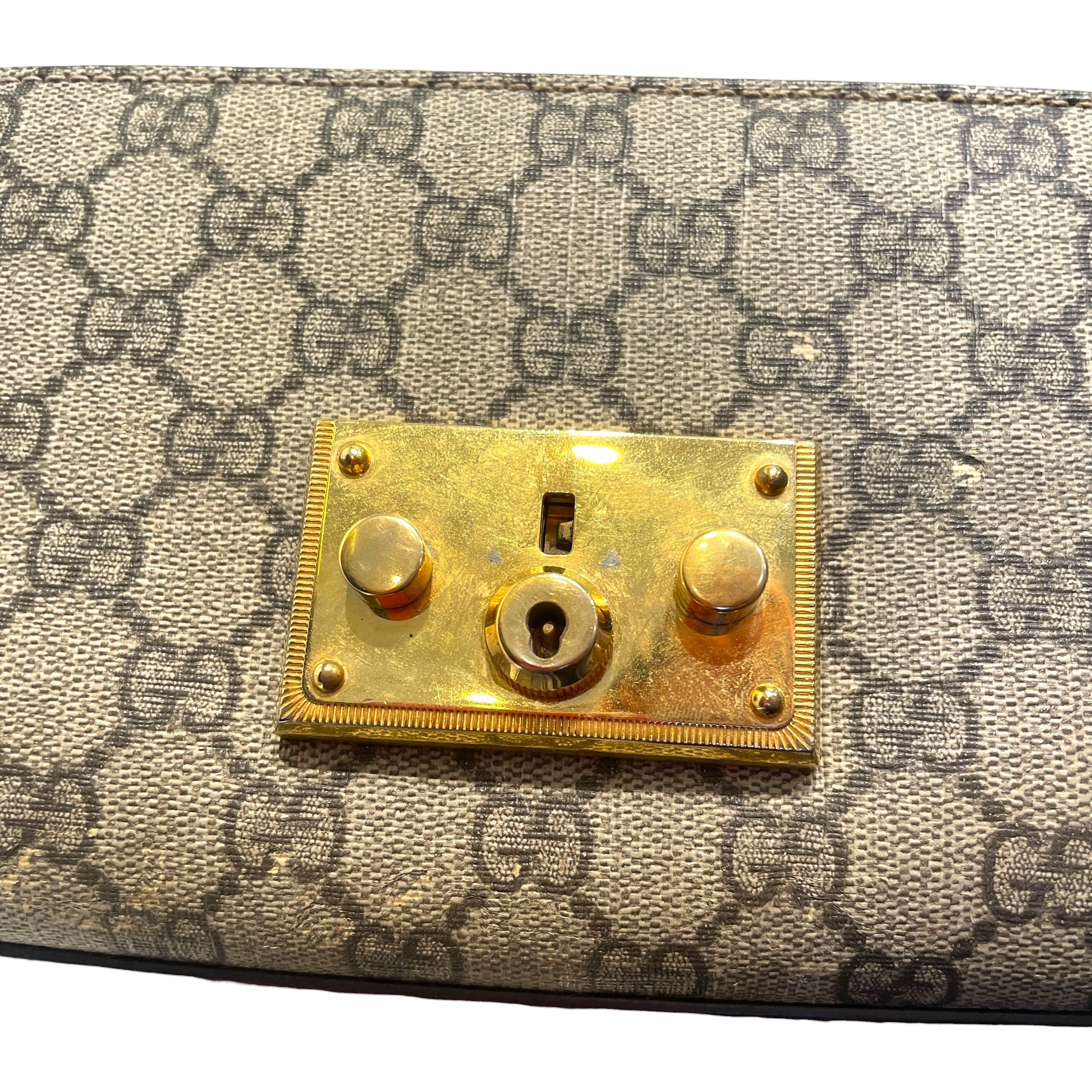 GUCCI/Bag/Leather/MLT/Padlock Cloth Handle BAg view 6